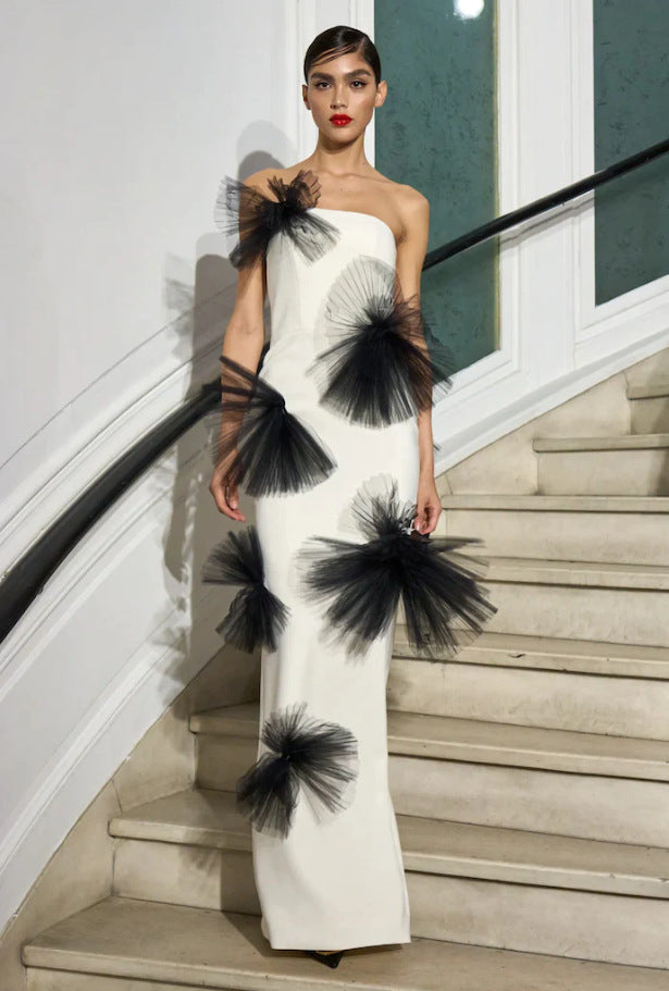 Charming Signature Celeb Dress-White