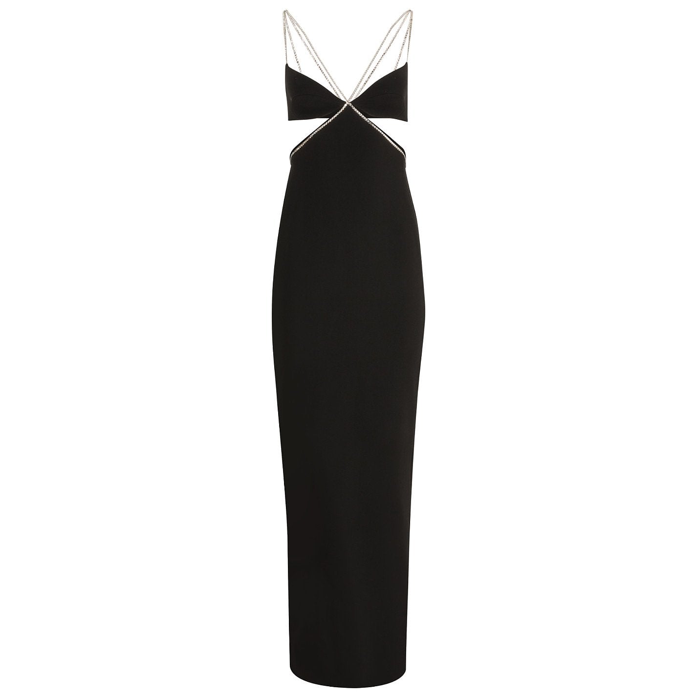 Celebria Black Metallic Cutout Dress