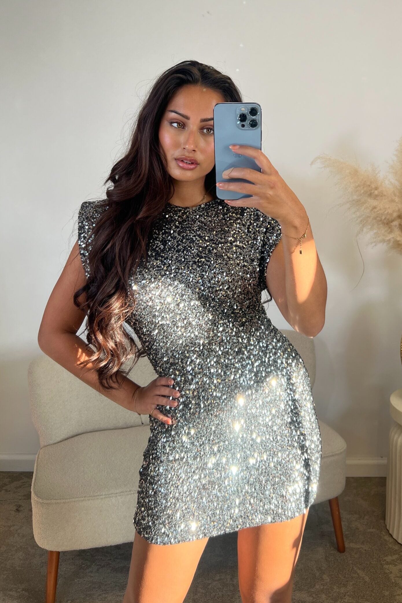 HELENA SPARKLING MINI DRESS