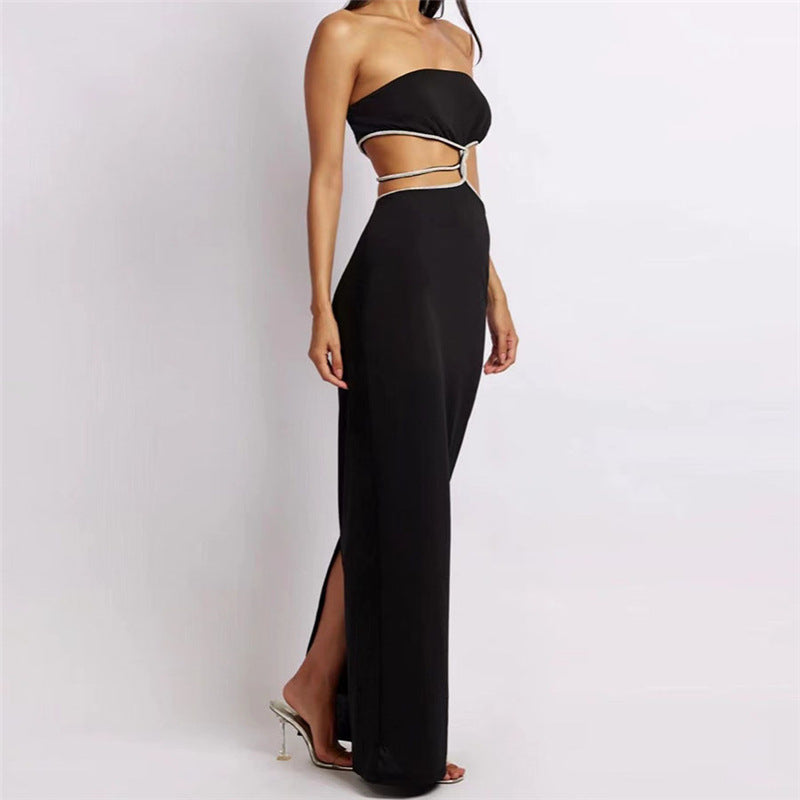 Lemiya Hollowed-out Slit Dress