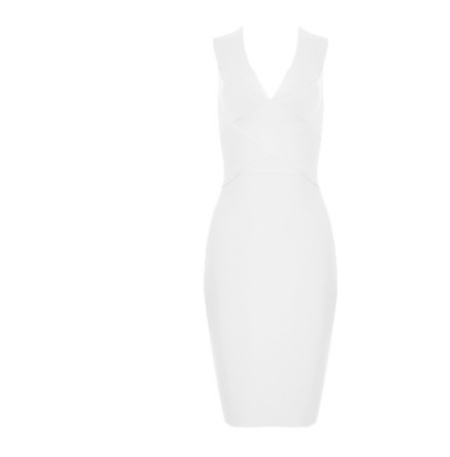 V Neck Party Bandage Dress