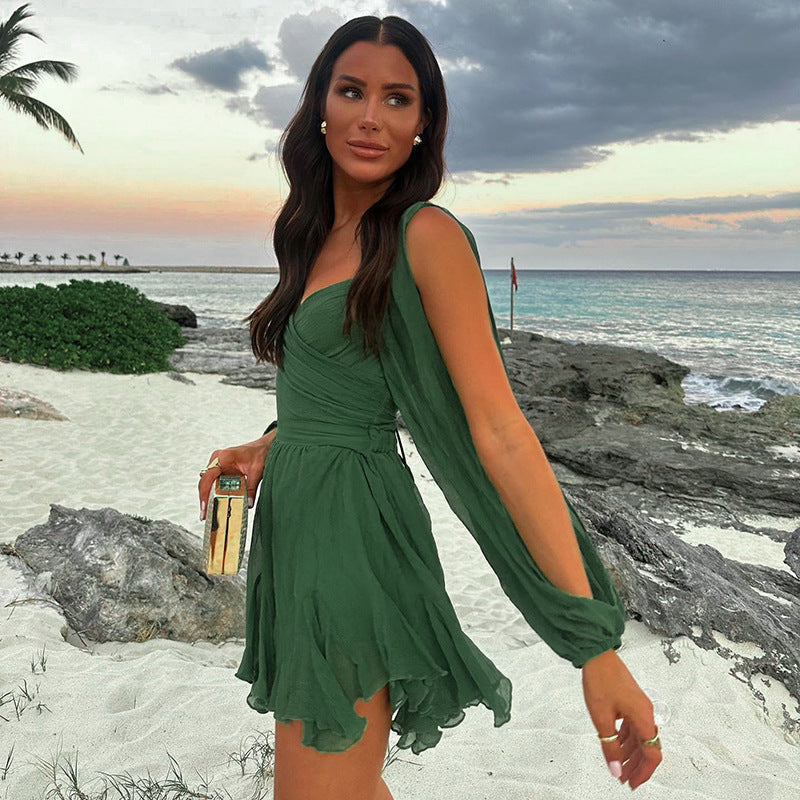 Allure Ruffle Mini Dress