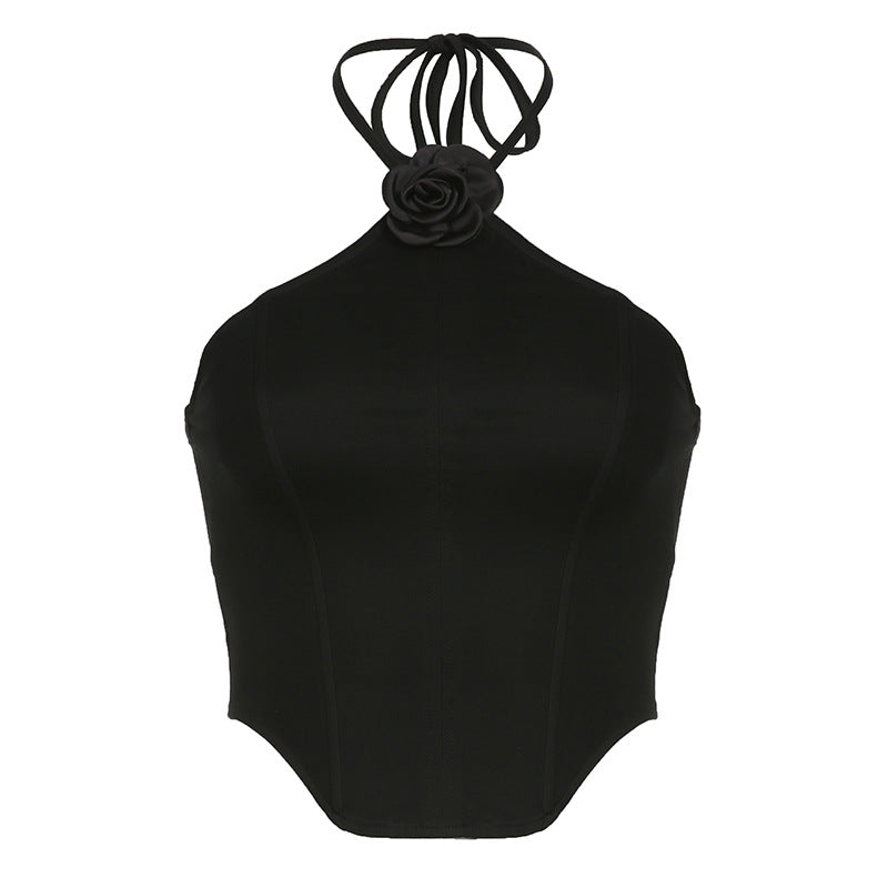 Berka Rose Top-Black