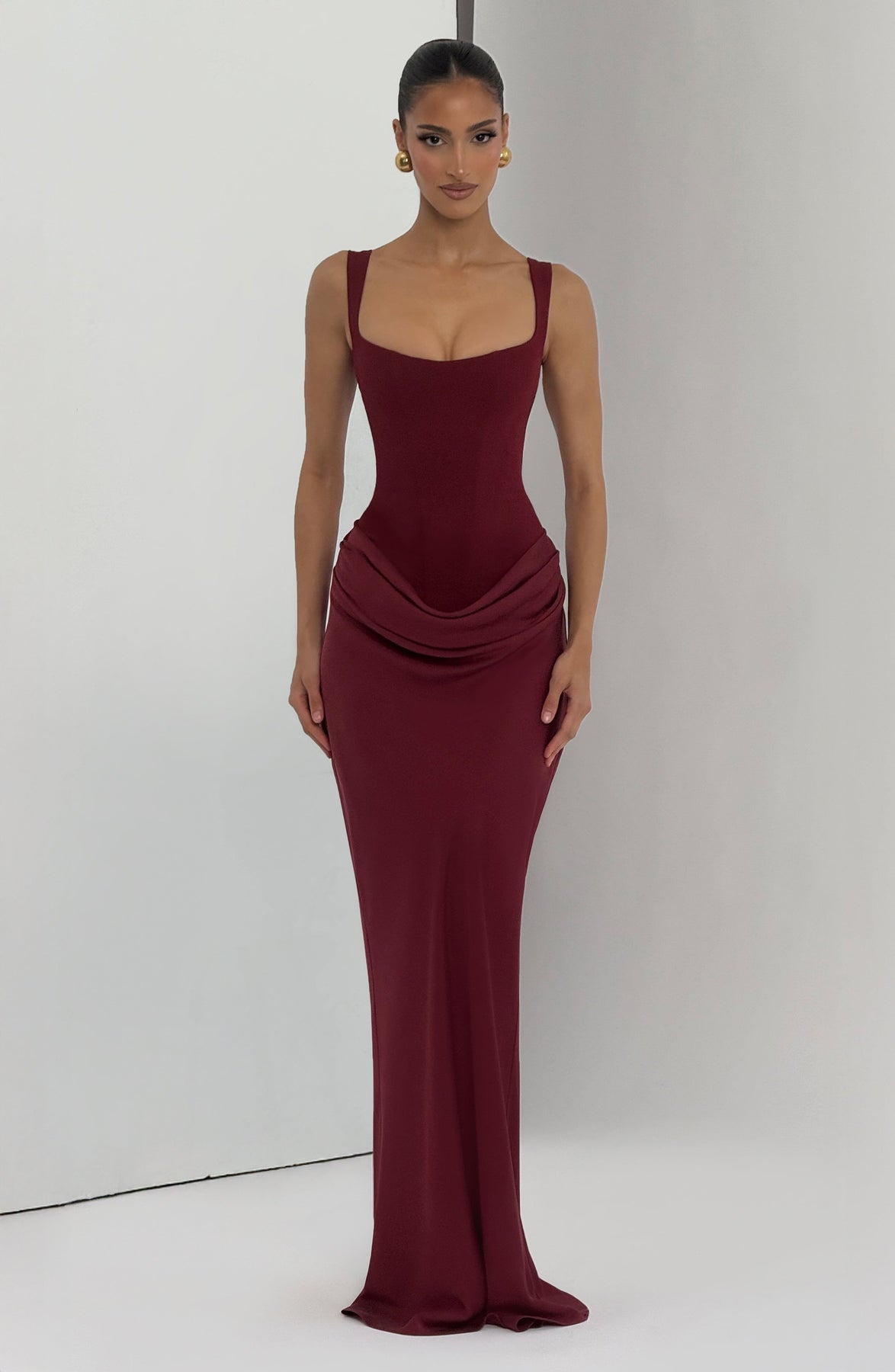 Elerna Maxi dress-Red