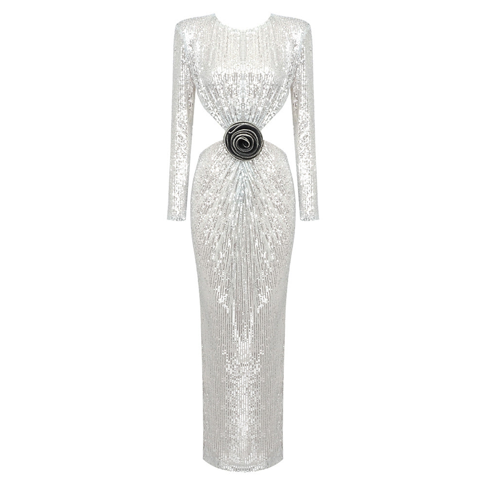 Sequin Elegant Slim Backless High-End Party Dress