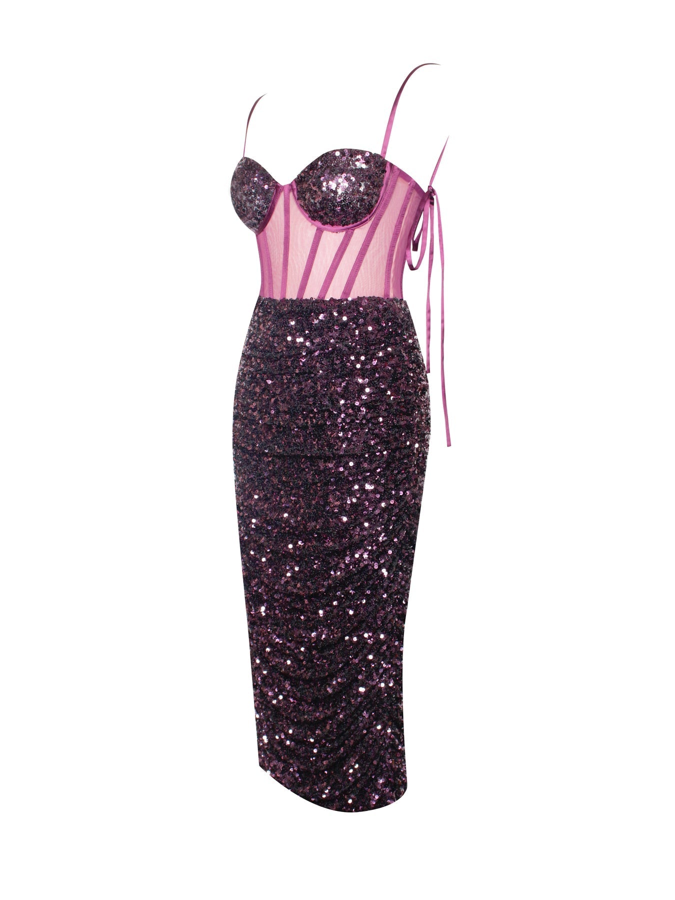 Charming Sequin Corset Elegant Dress
