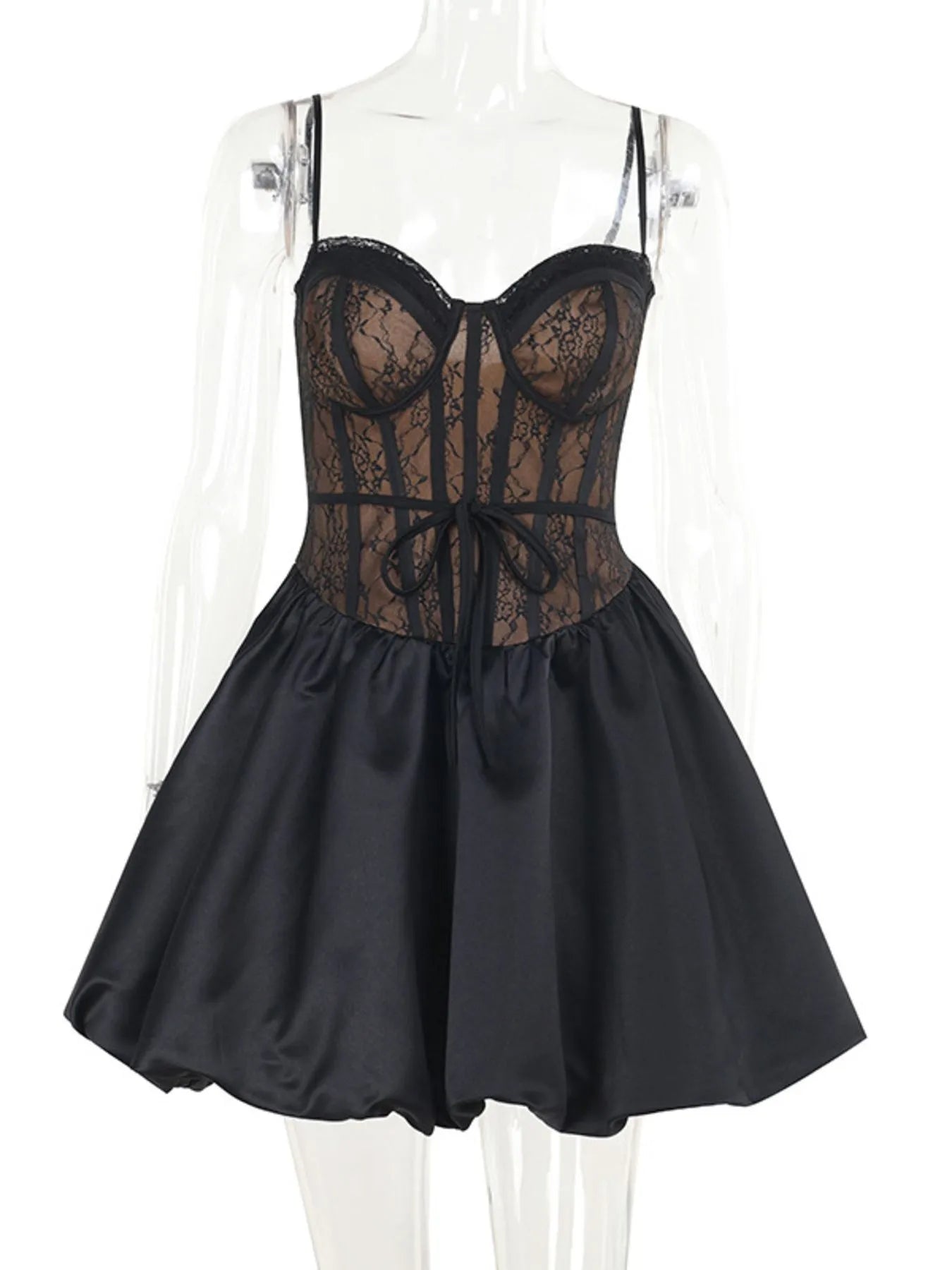 Sweetheart Neck Lace Dress and Cover Up Set