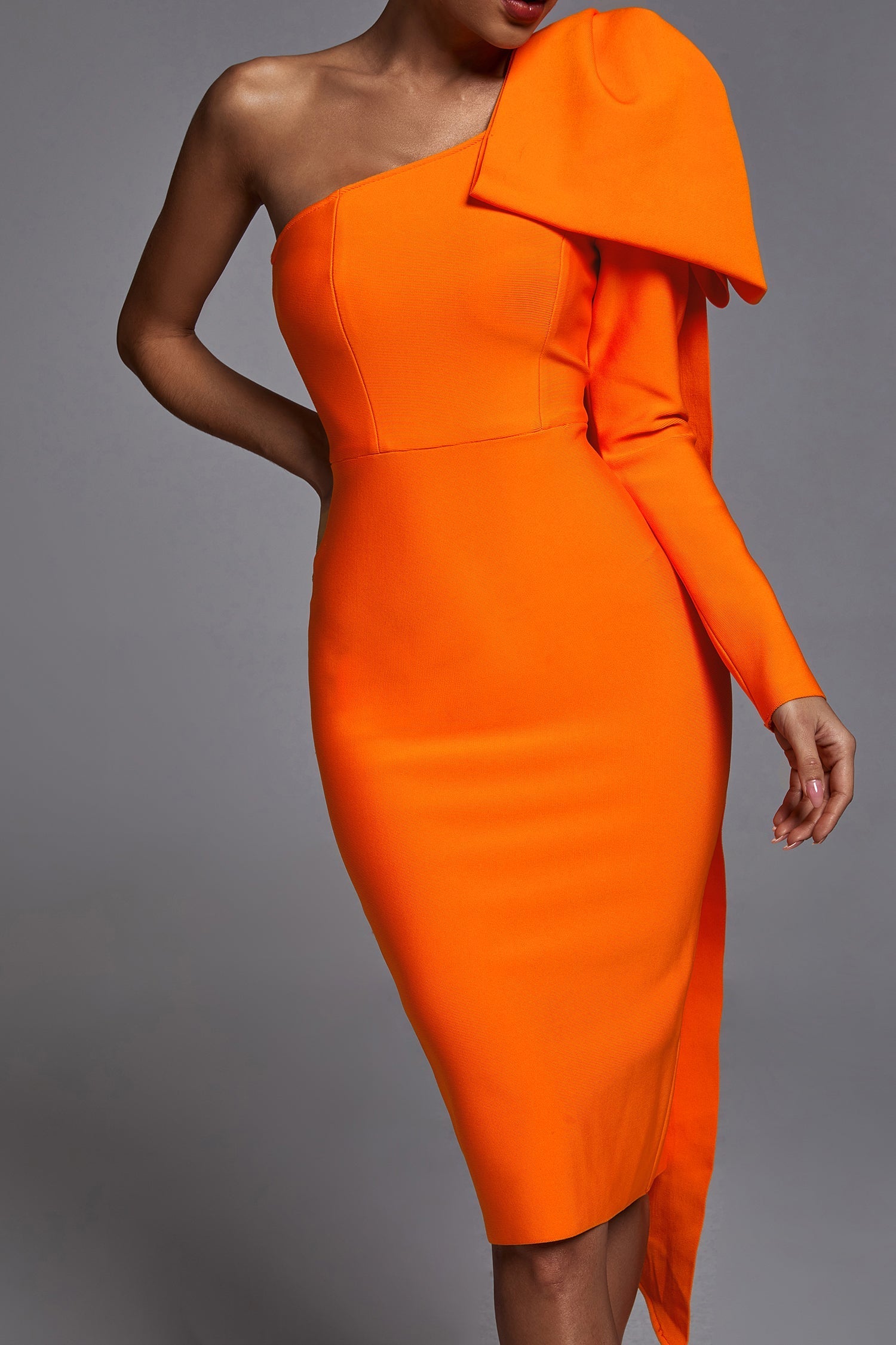 Ayla  One-Shoulder Bandage Dress