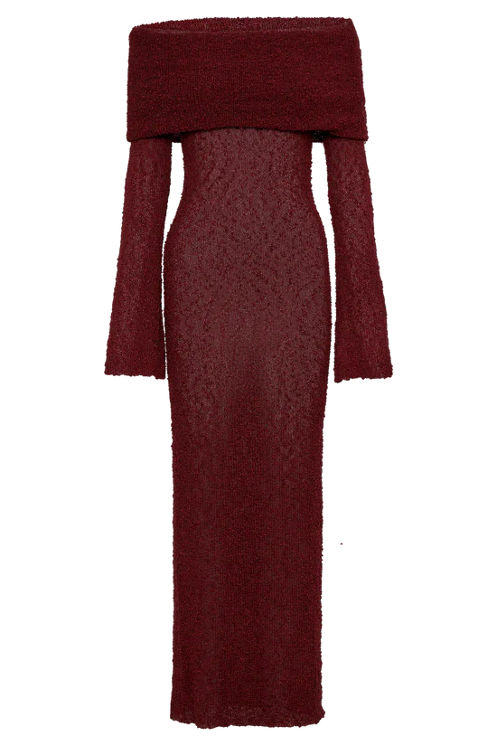 ALLURE BOUCLE MAXI DRESS