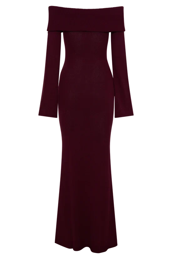 Charmora Off Shoulder Tie Maxi Dress