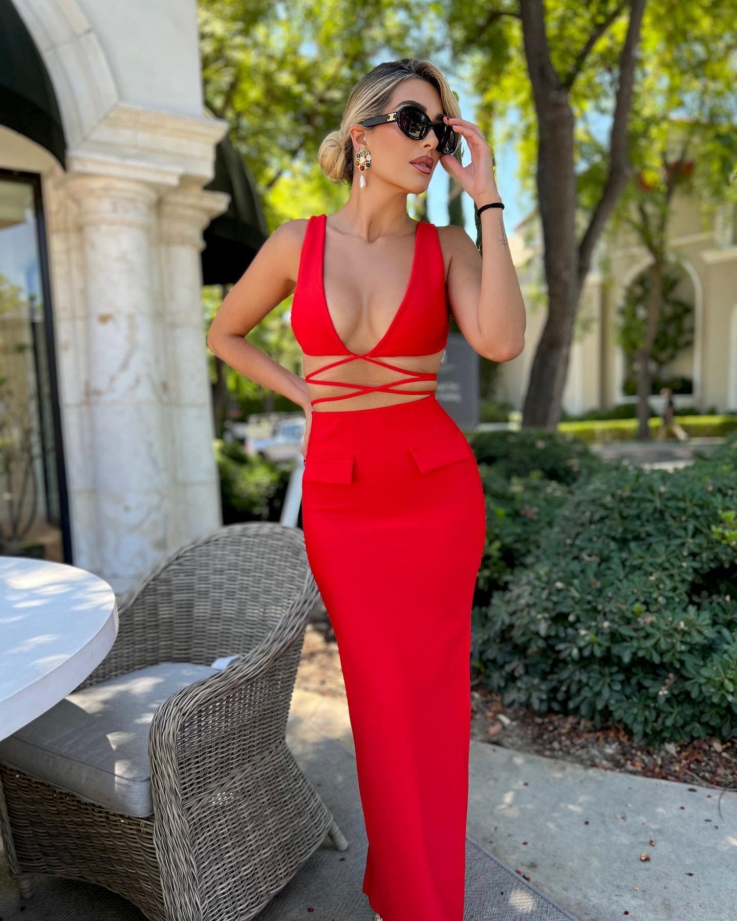 Alyia Cutout Maxi Dress