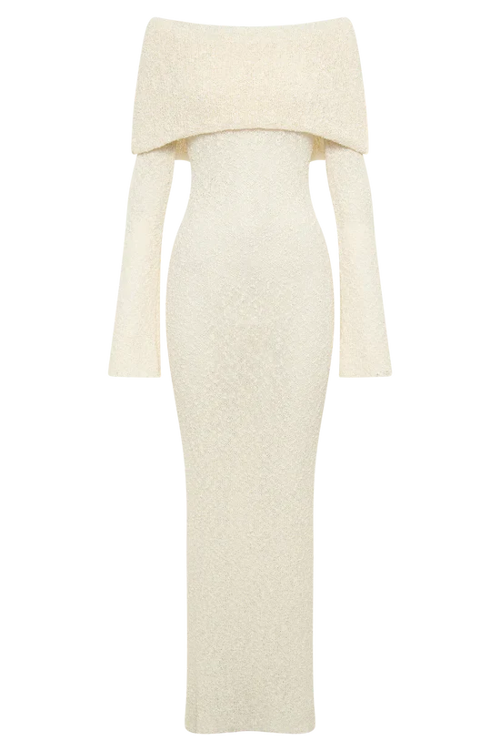 ALLURE BOUCLE MAXI DRESS
