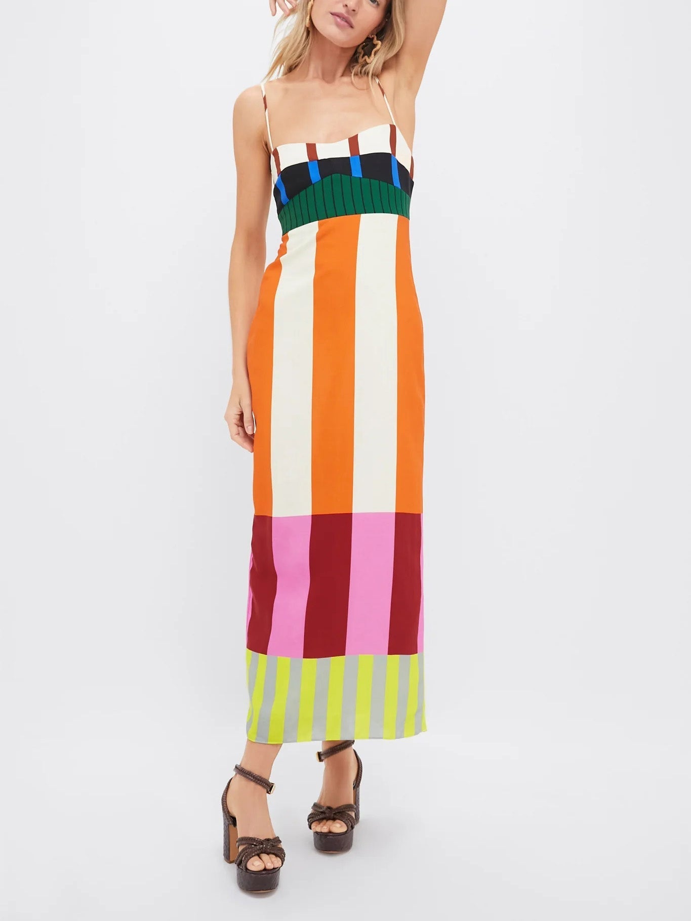 Aurora - Colorblock Maxi Dress