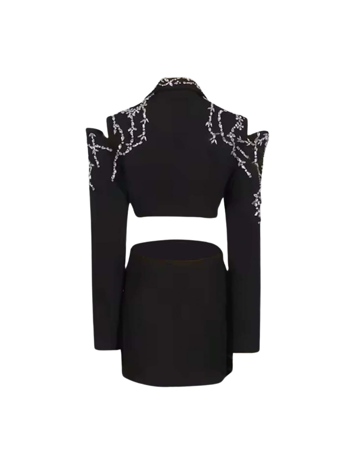 Caldera V Neck Crystal Cutout Blazer