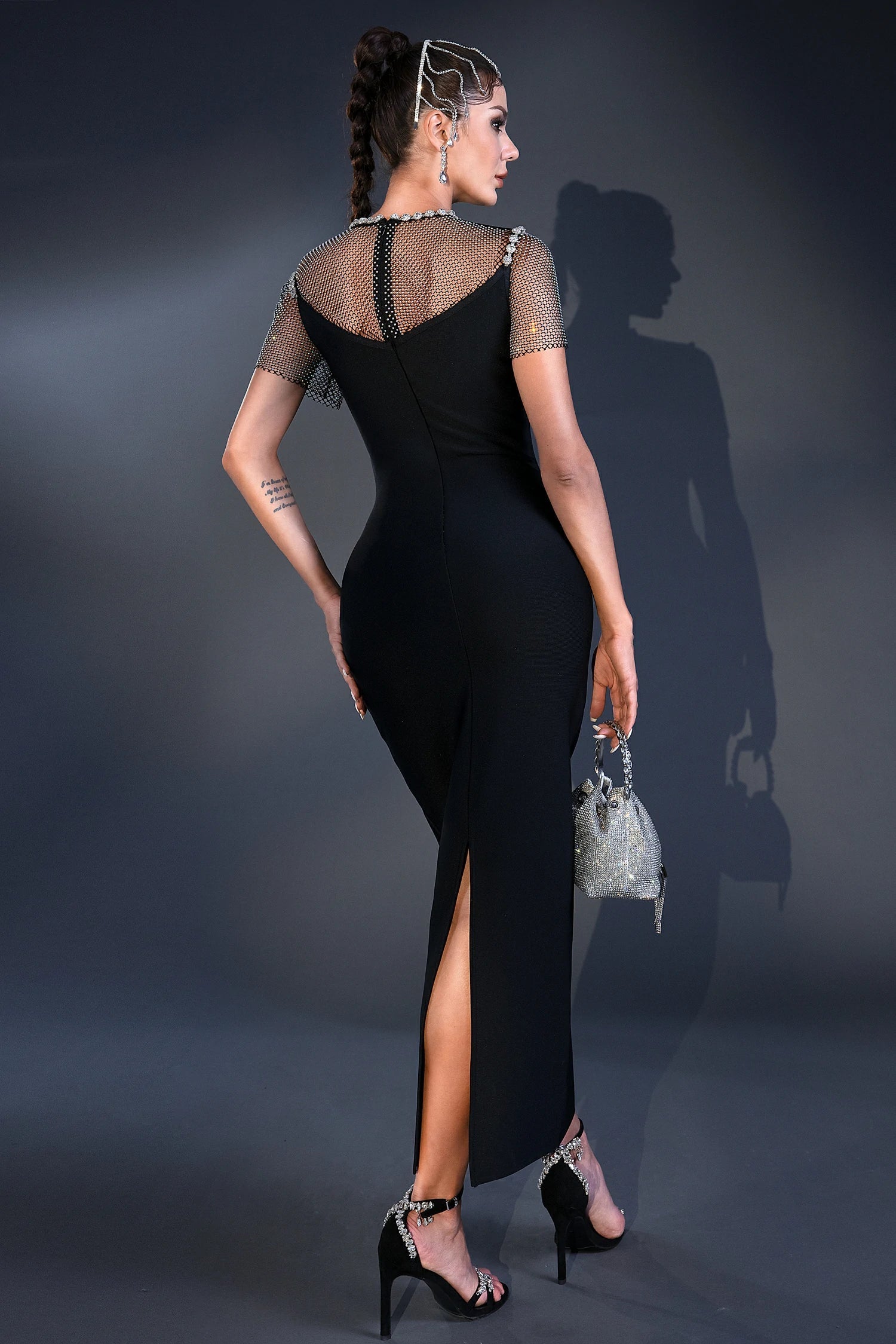 Charming Diamond Bandage Party Dress