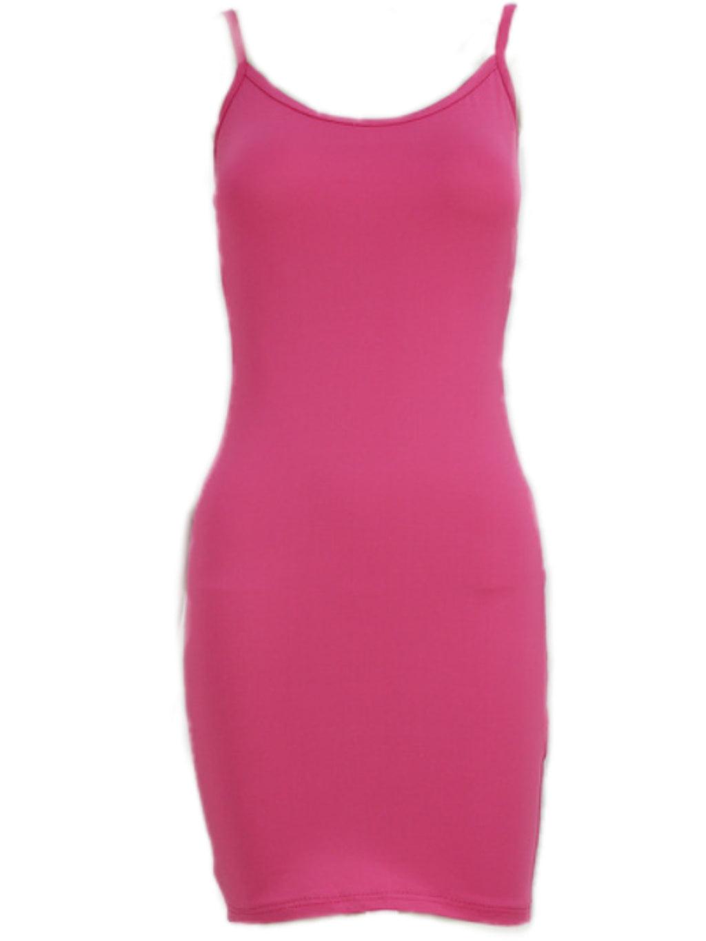 Ceridwen Fringe Mini Dress in Hot Pink, showcasing stylish design and vibrant color.