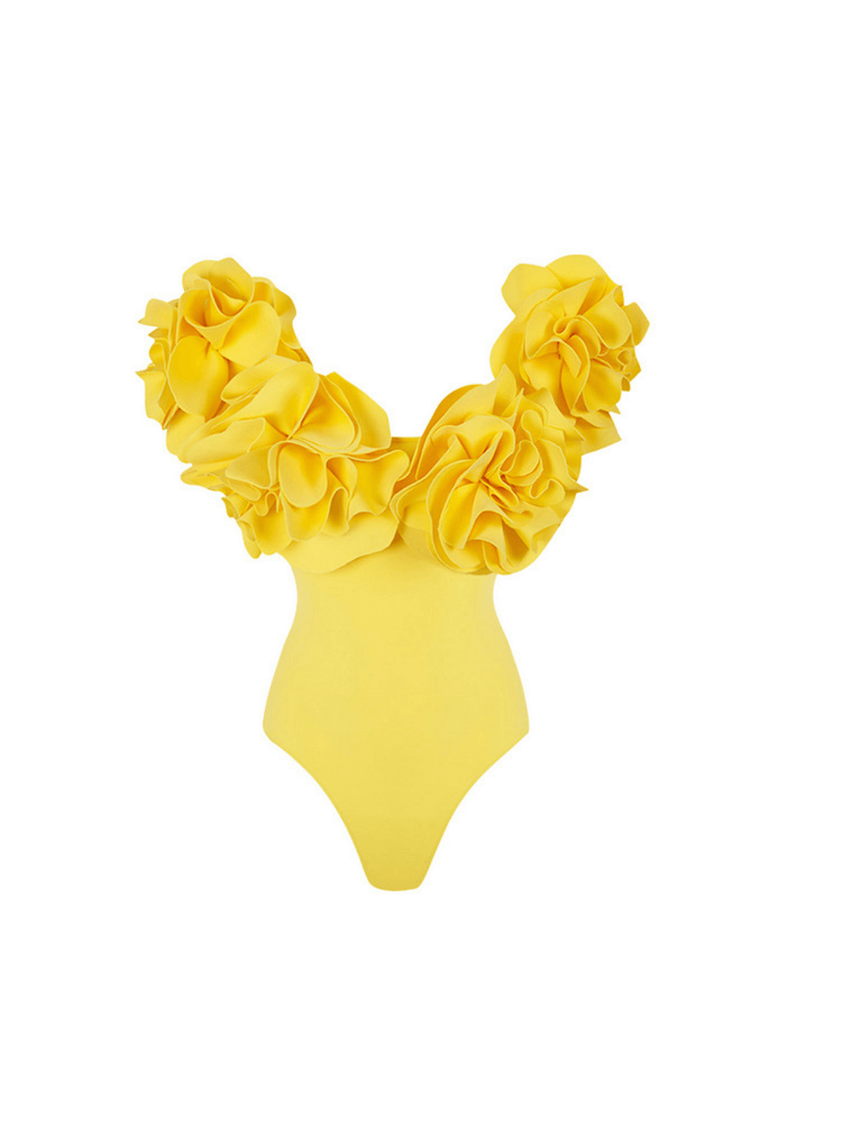 Group of friends enjoying a pool party in their Cornelius Flower Swimwear Sets, showcasing stylish summer fashion.