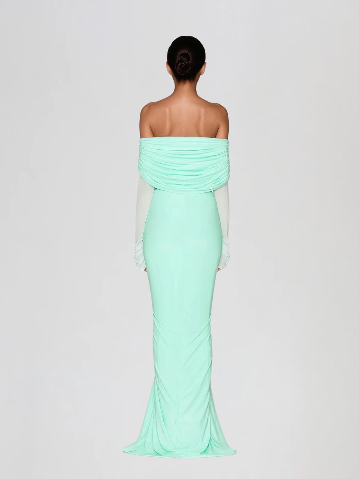 Corvax Off Shoulder Ruched Maxi Dress