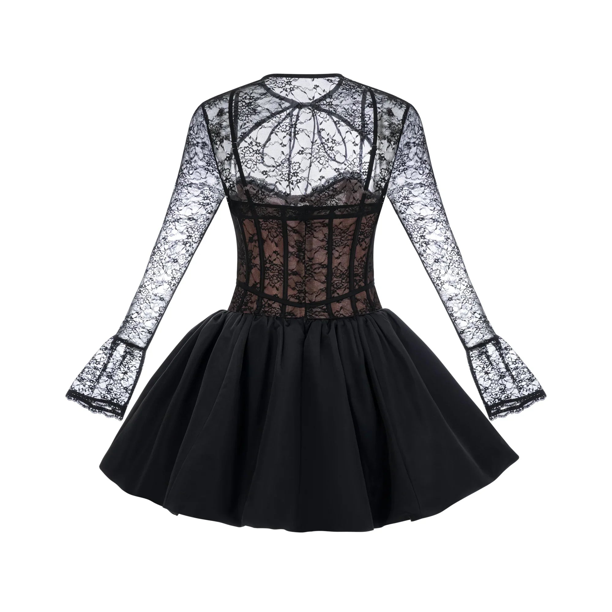 ALAYA CORSET SNATCHED MINI SKIRT