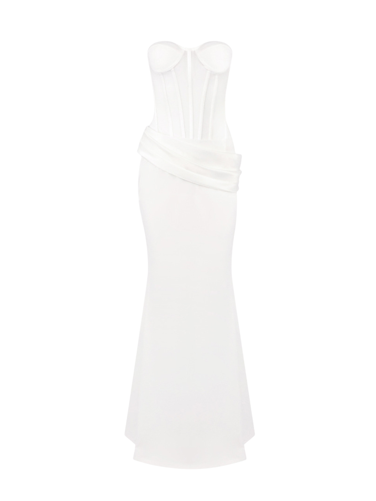 Dendrion Corset Strapless Mesh Skirt Set