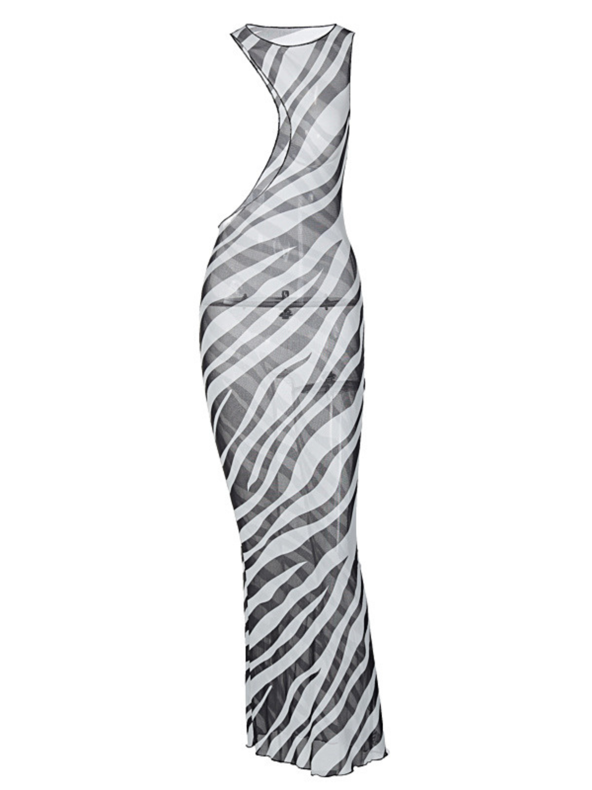 Drazelle Sleeveless Cutout Maxi Dress