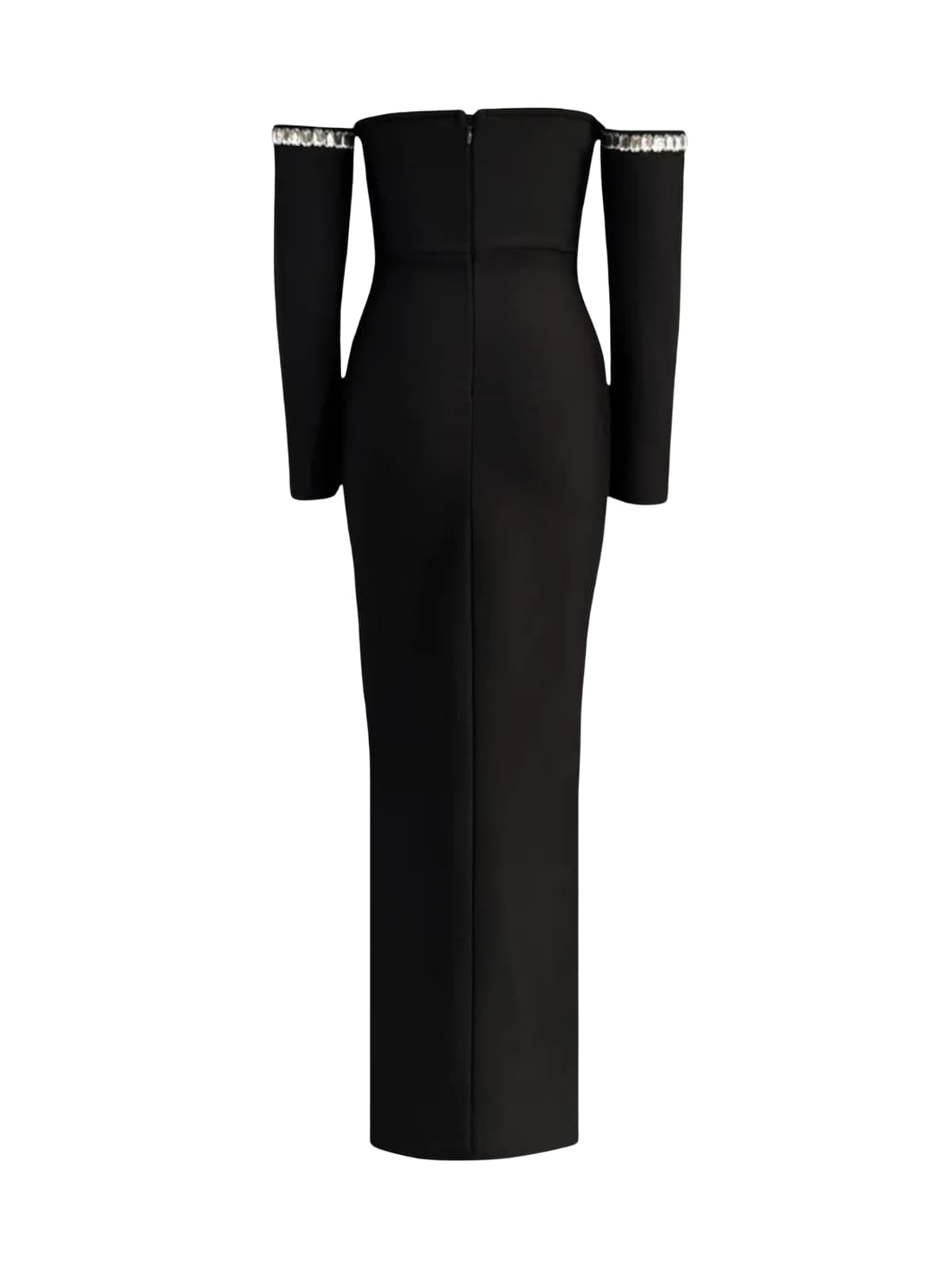 Drosyn Strapless Crystal Bandage Maxi Dress