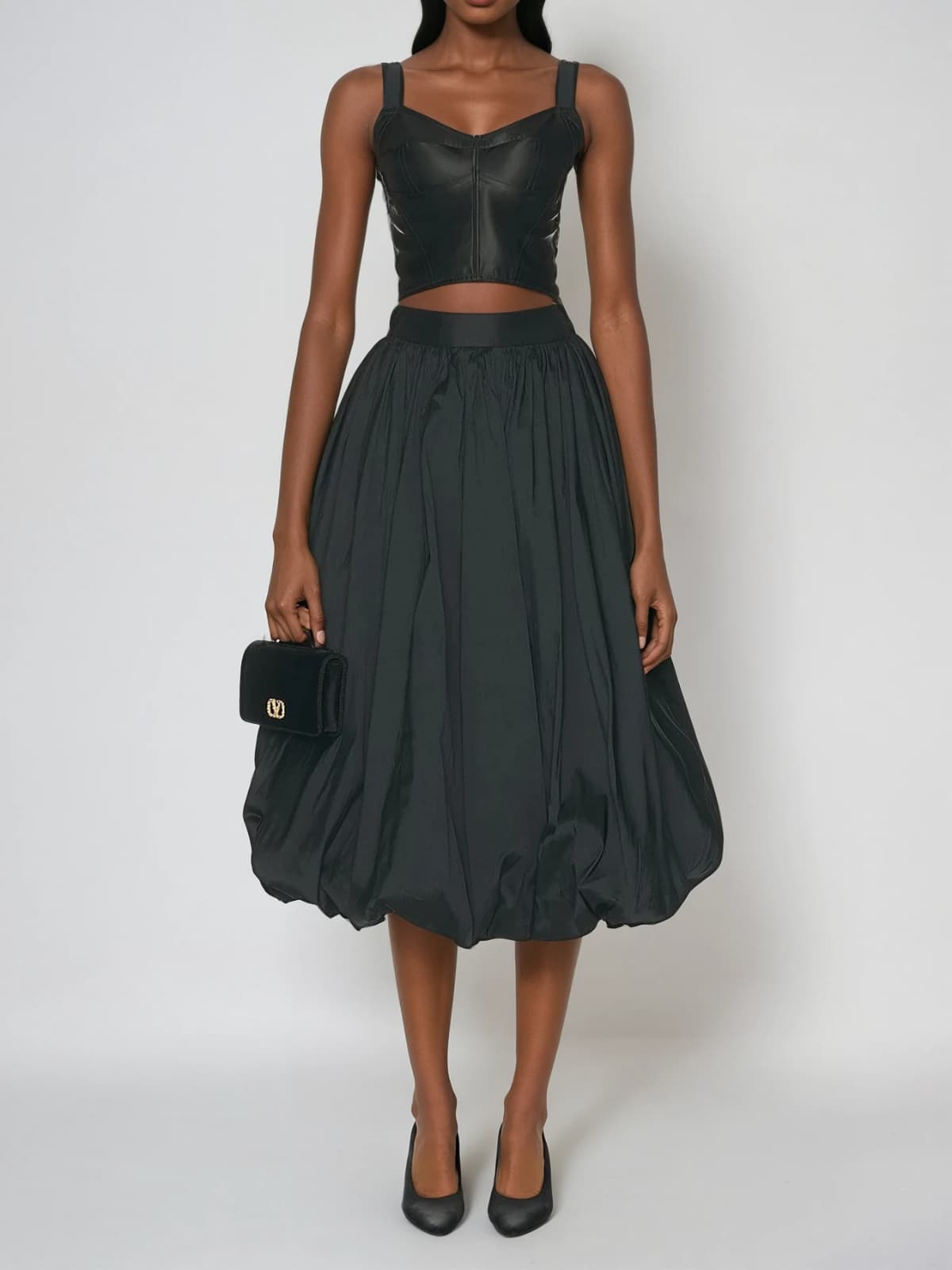 Dychrona Ruched Bubble Skirt
