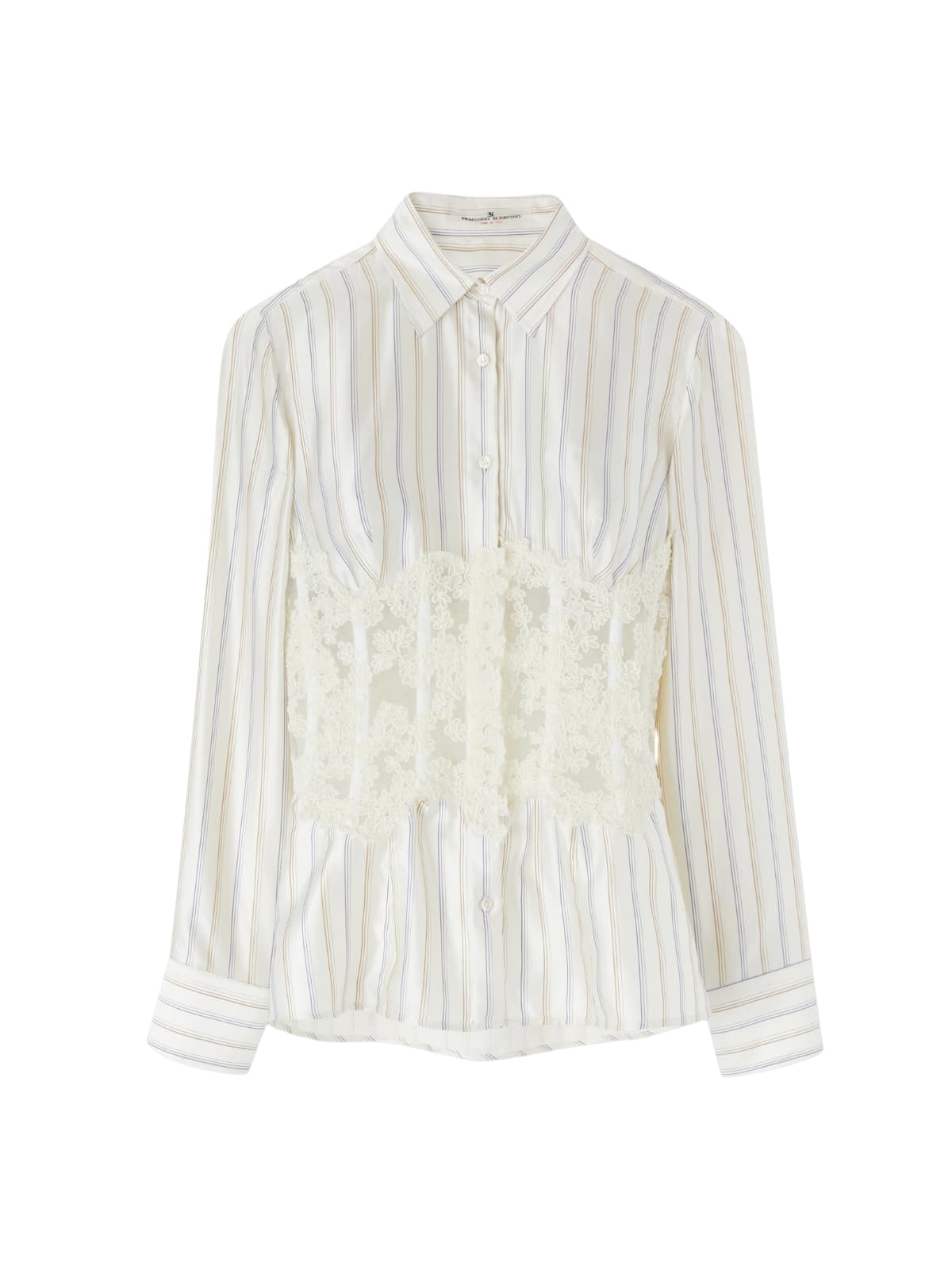 Dyhedron Stripe Lace Shirt