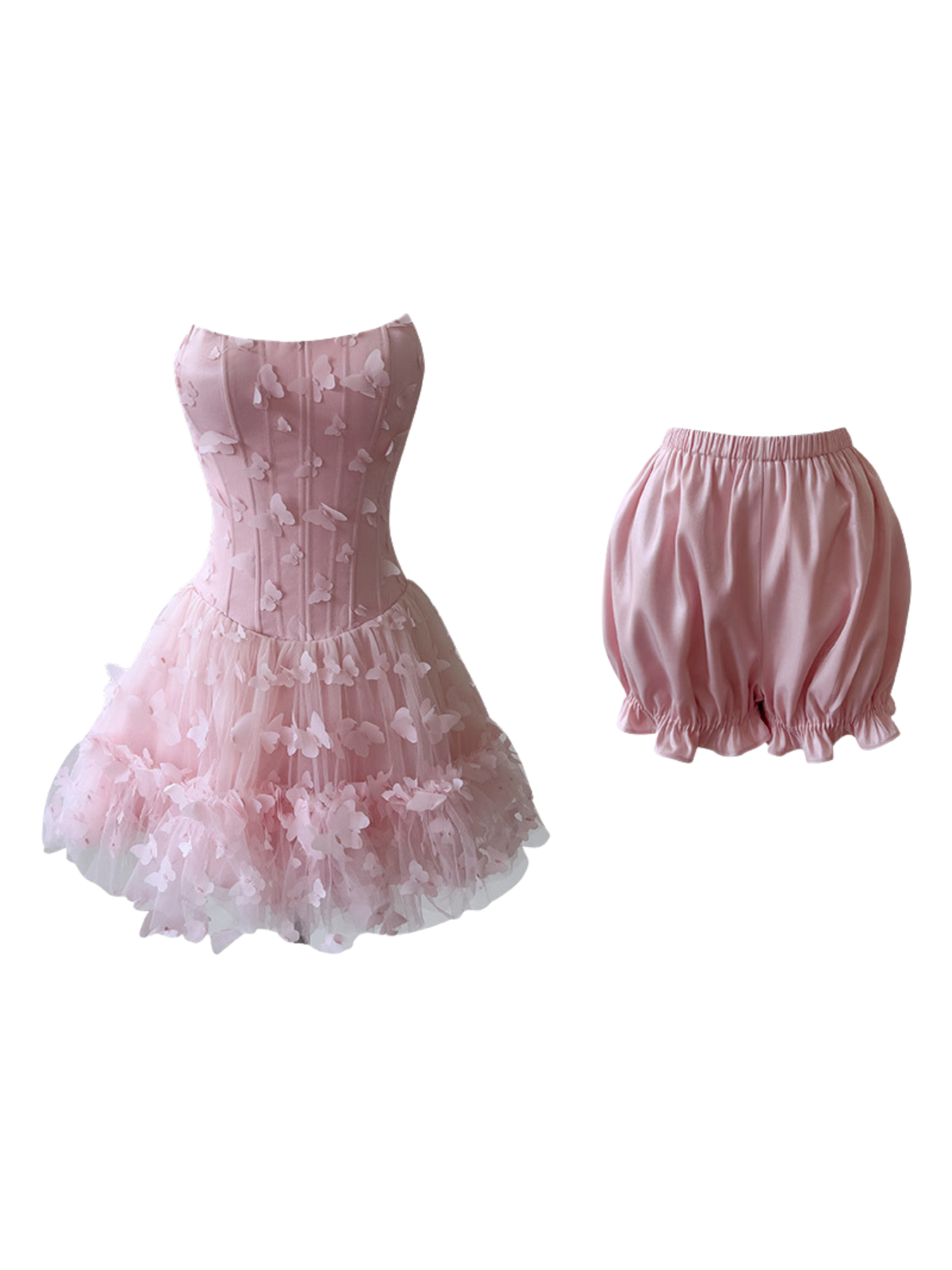 Eccentron Spaghetti Butterfly Dress Set