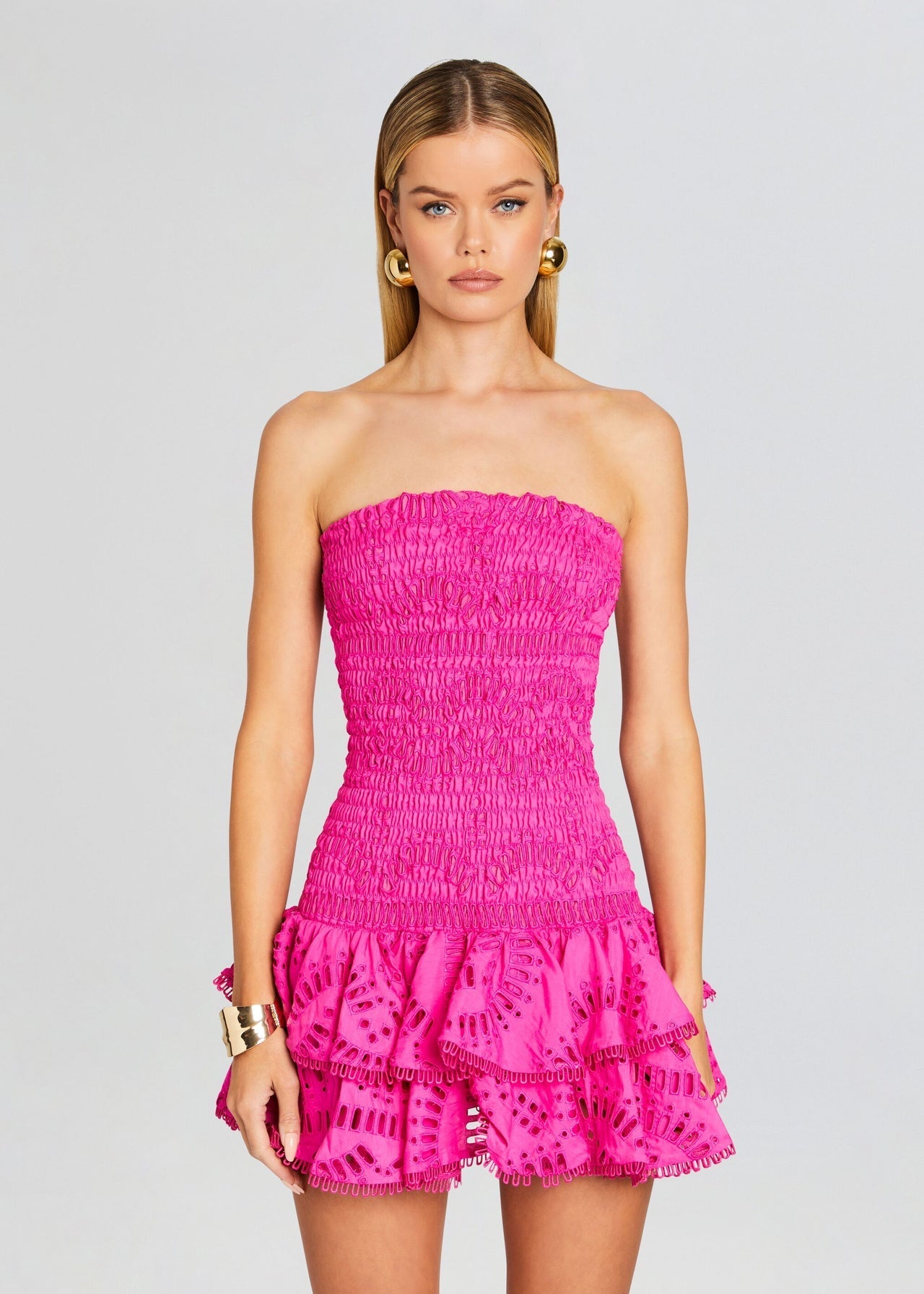 Chic Strapless Mini Designer Dress