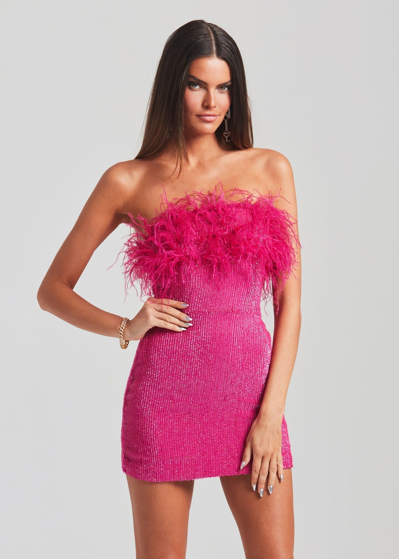 Airy Fashion Tassel Sheath Dress