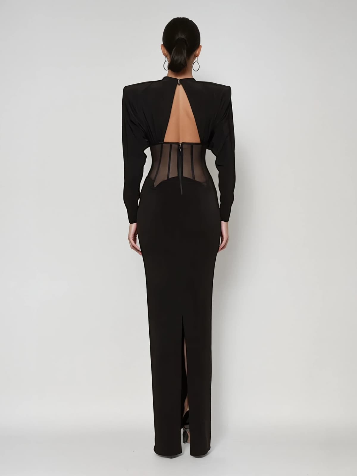 Eidola Cutout Split Maxi Dress