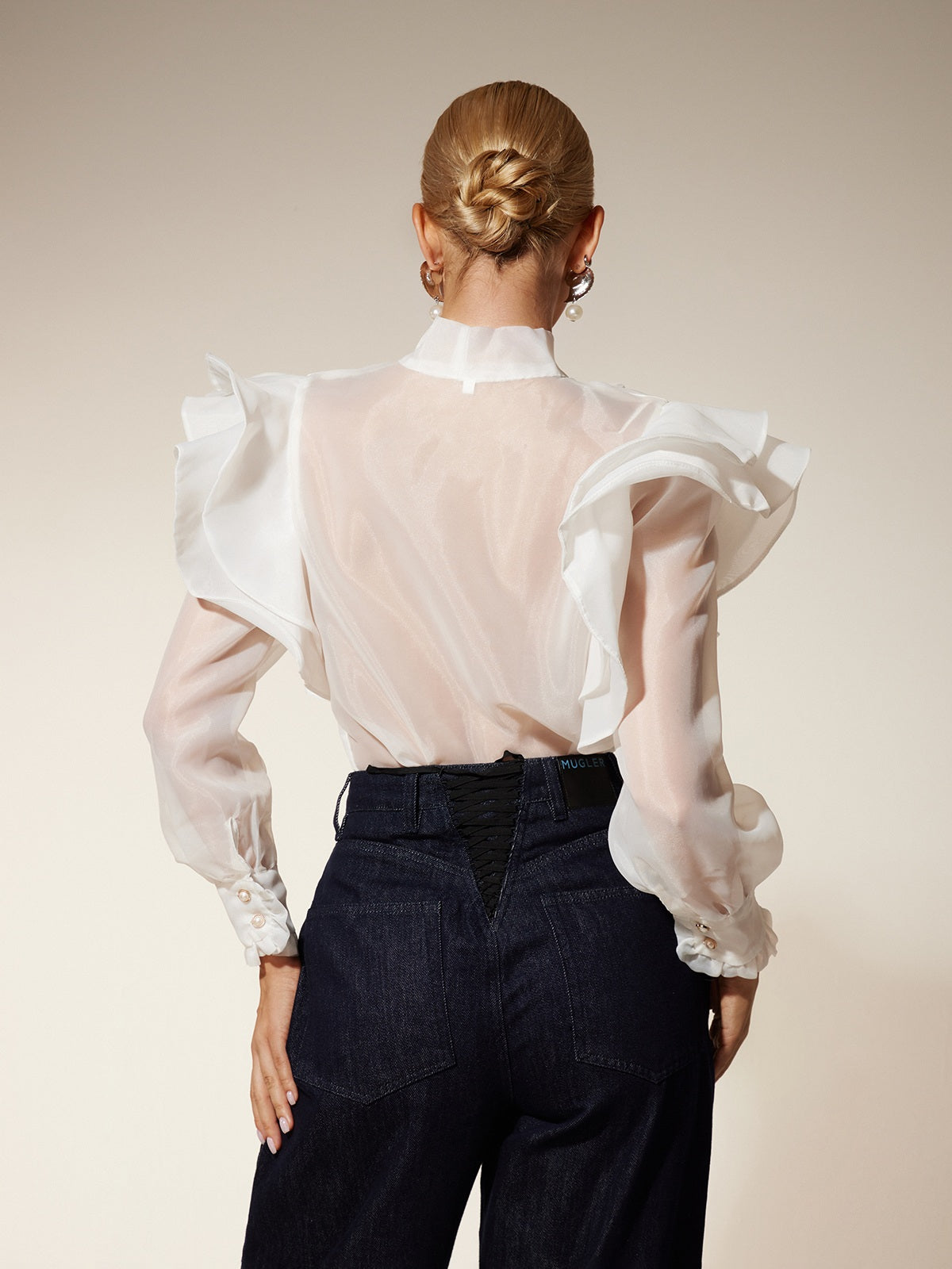 Eiko Bow Ruffle Shirt