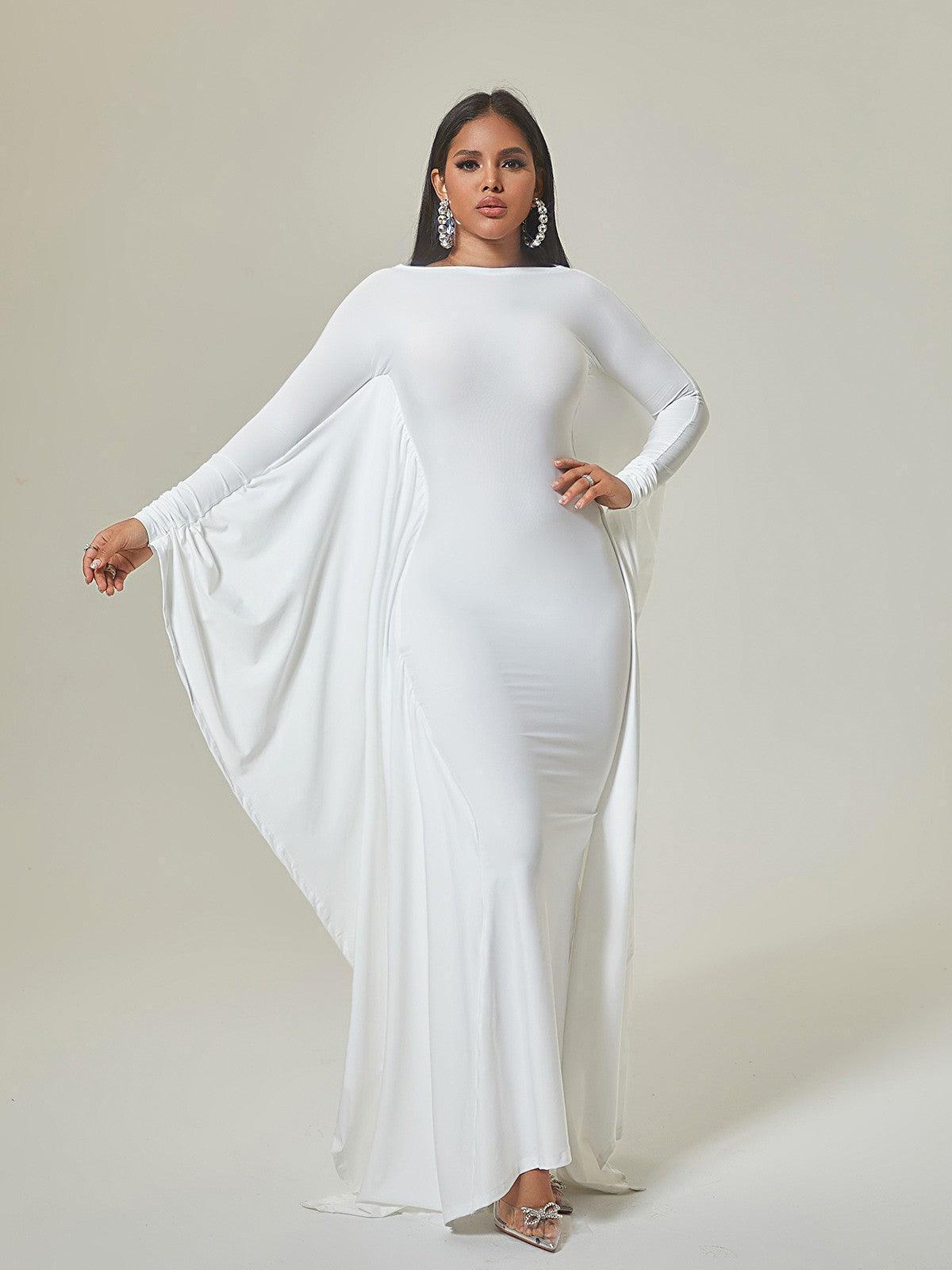 Eirene Dolman Sleeve Maxi Dress featuring a flattering silhouette and elegant design, perfect for special occasions.
