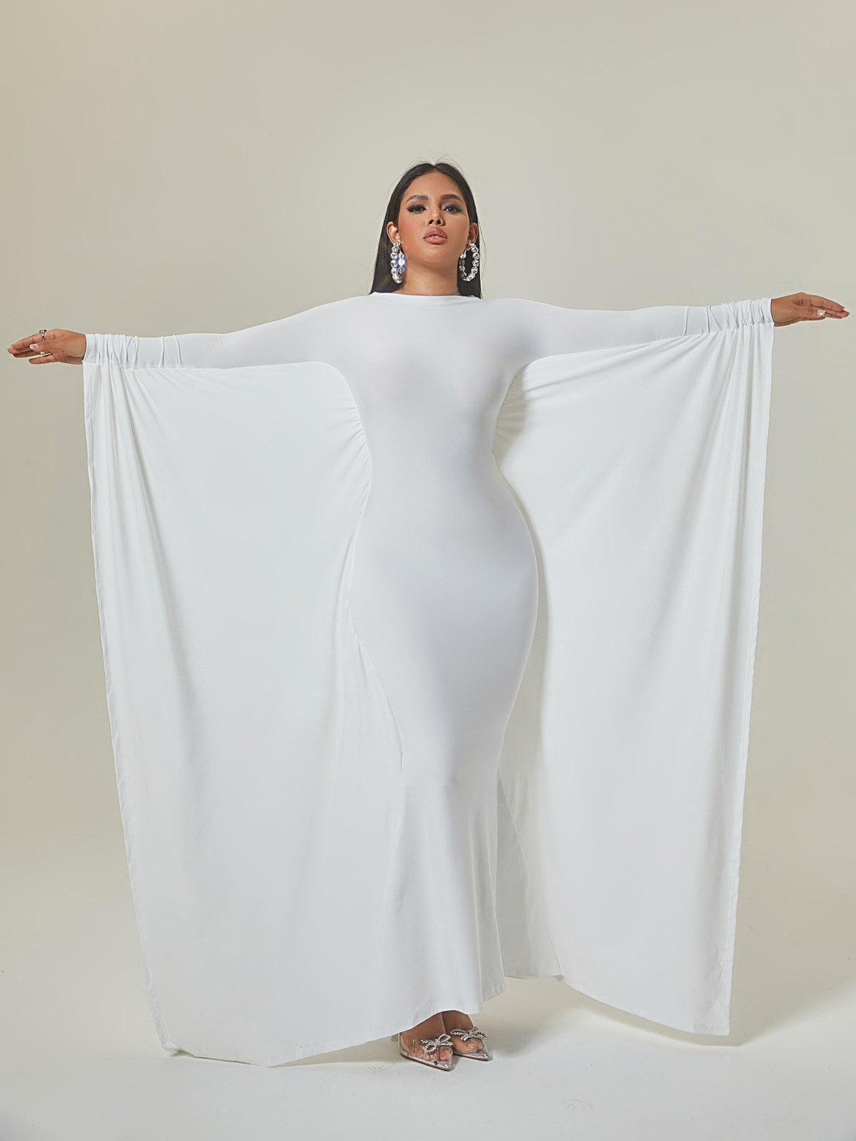 Eirene Dolman Sleeve Maxi Dress featuring a flattering silhouette and elegant design, perfect for special occasions.