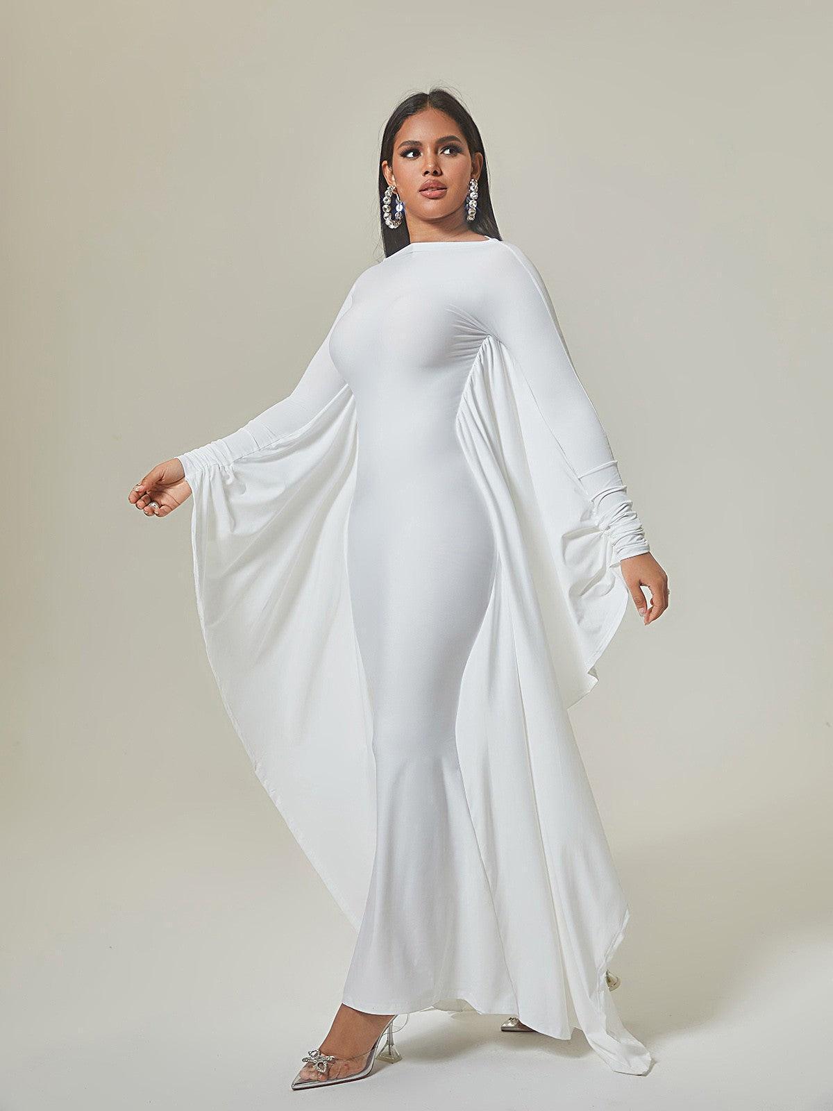Eirene Dolman Sleeve Maxi Dress featuring a flattering silhouette and elegant design, perfect for special occasions.