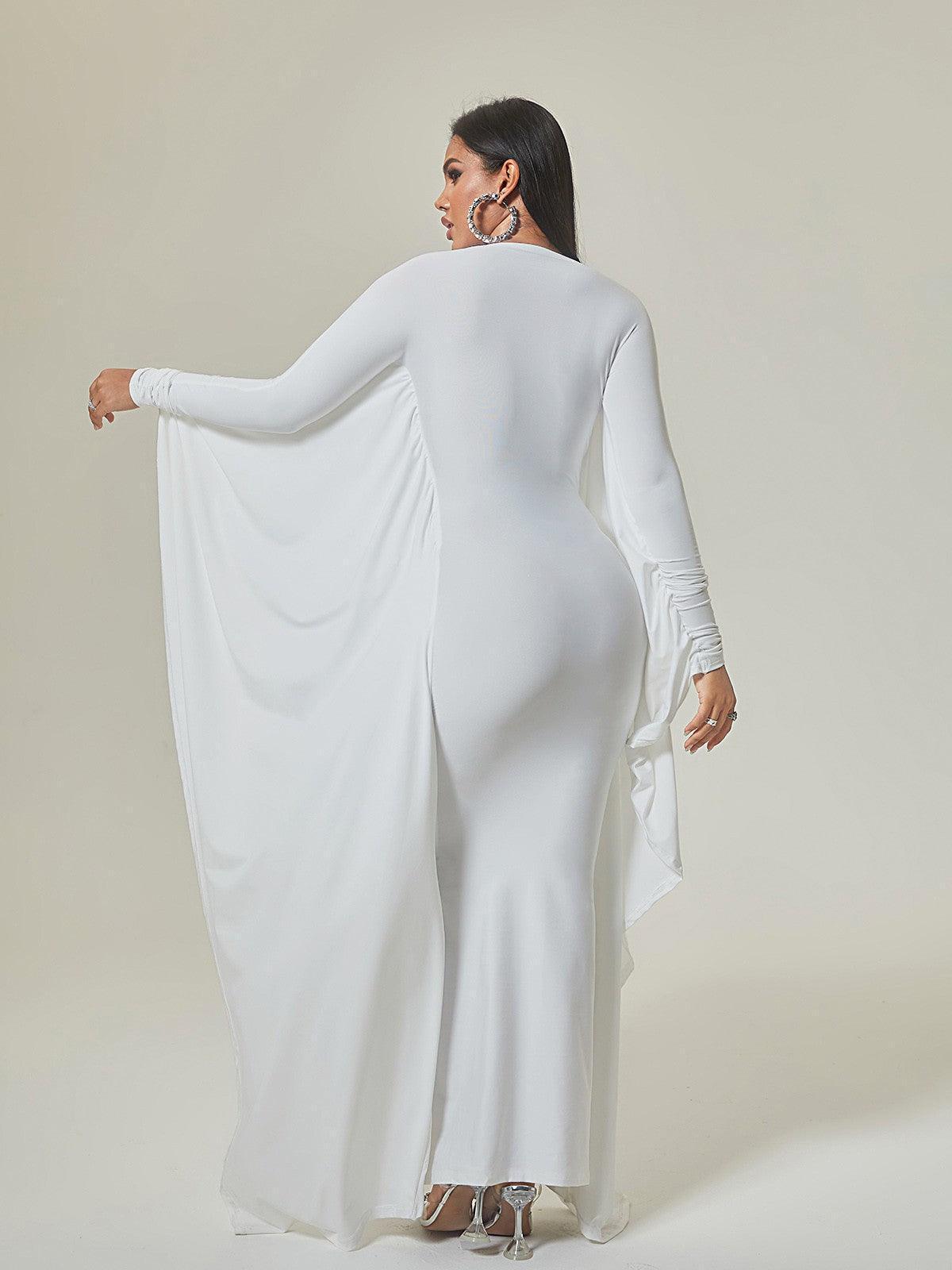 Eirene Dolman Sleeve Maxi Dress featuring a flattering silhouette and elegant design, perfect for special occasions.