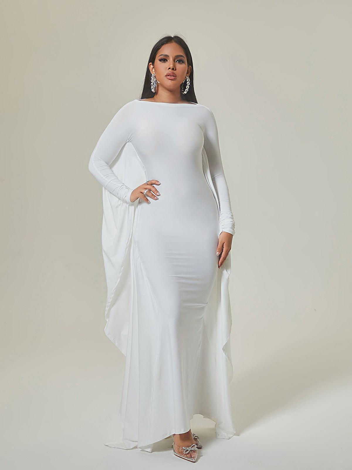 Eirene Dolman Sleeve Maxi Dress featuring a flattering silhouette and elegant design, perfect for special occasions.