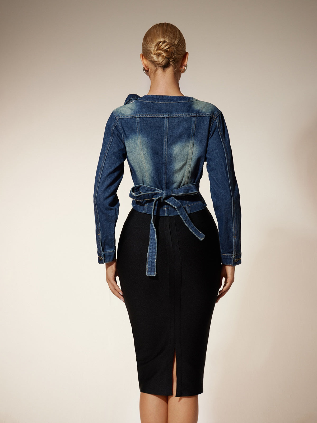 Elandra Deconstruct Denim Jacket