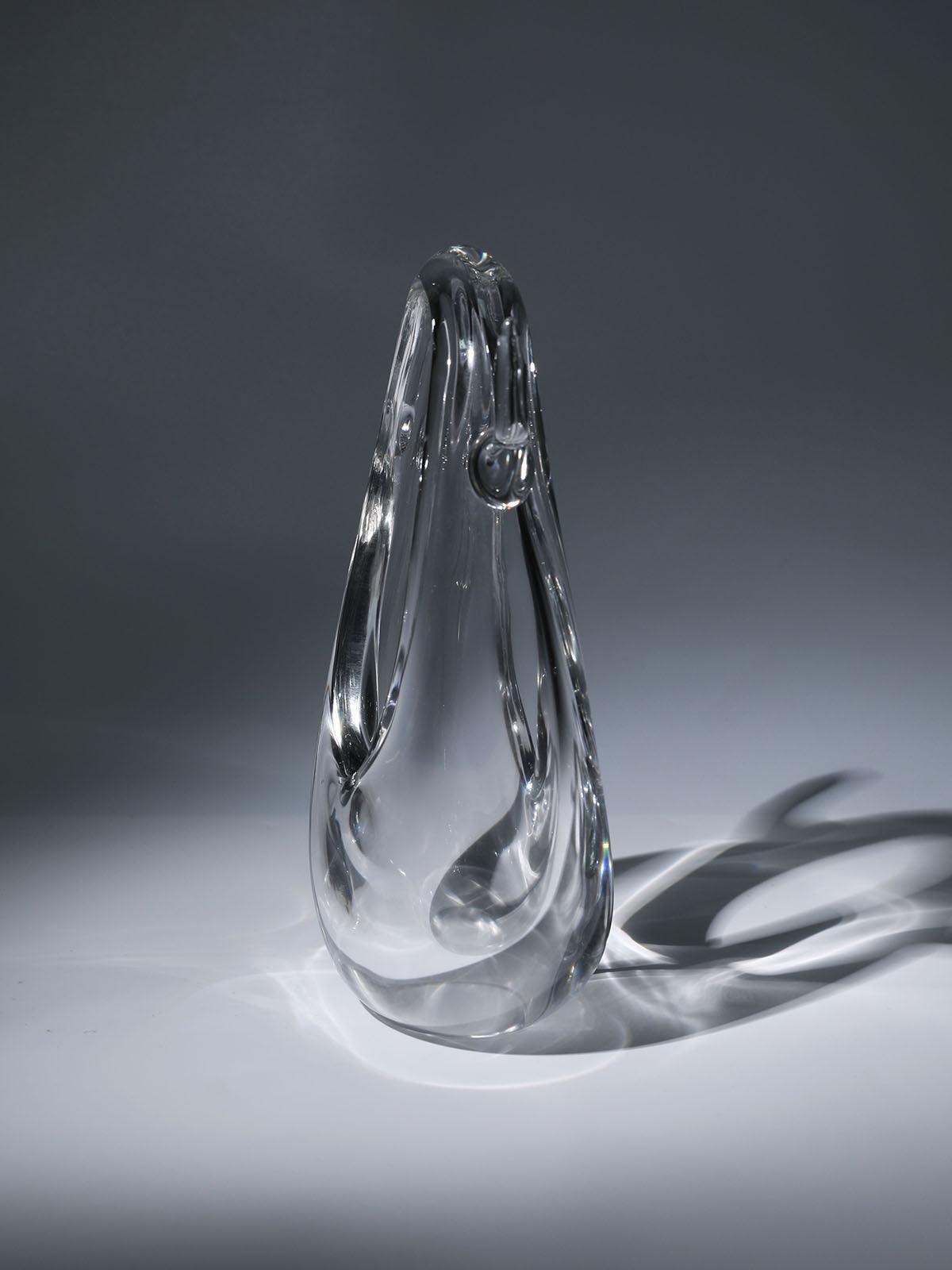 Elvira Clear Glass Bag against a stylish backdrop, showcasing its trendy look and perfect for any occasion.