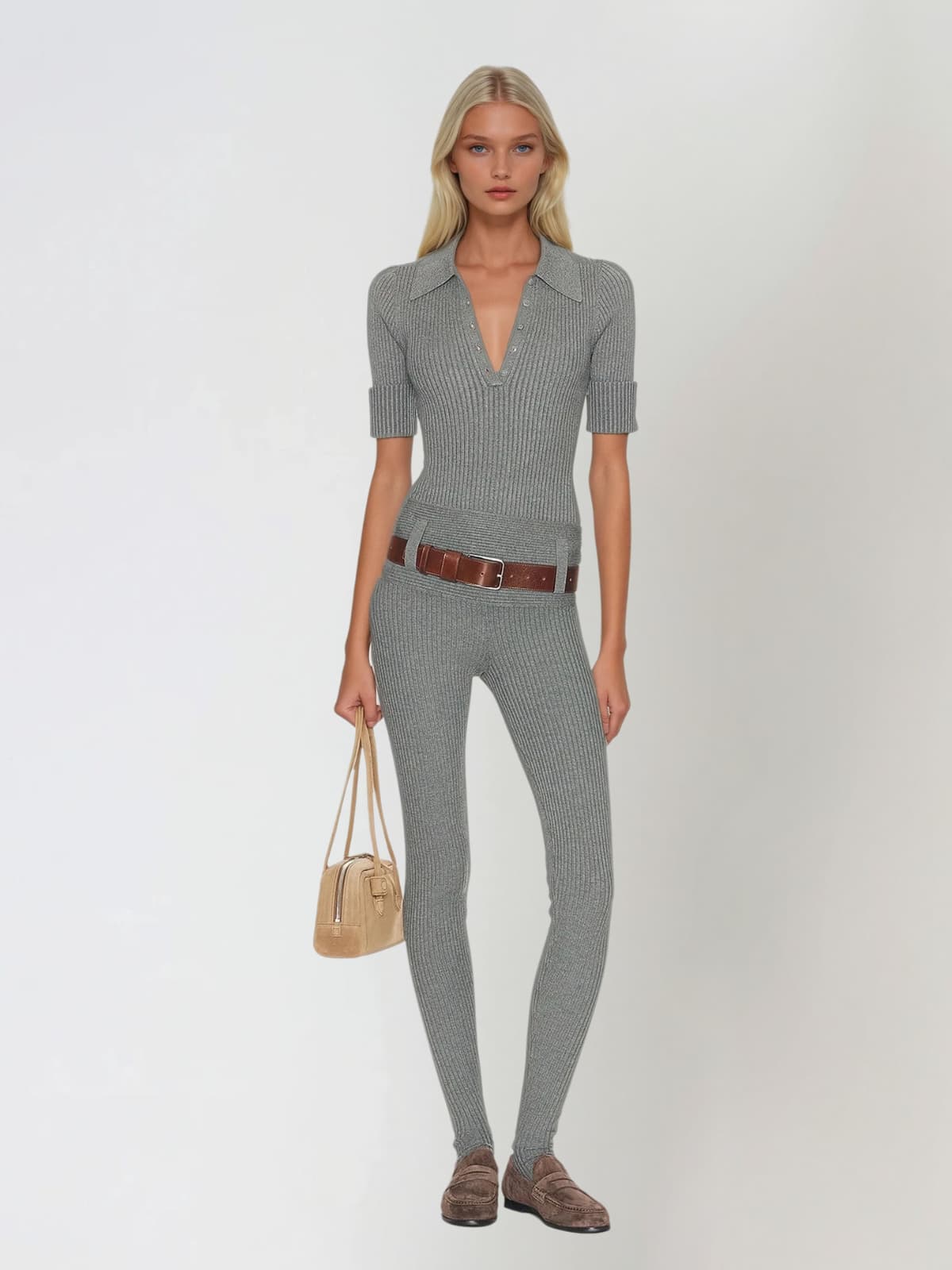 Emergia Knitted Pants Set