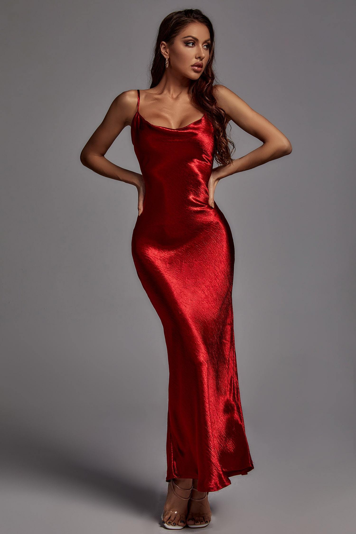 Chic Elegant Satin Diva Dress