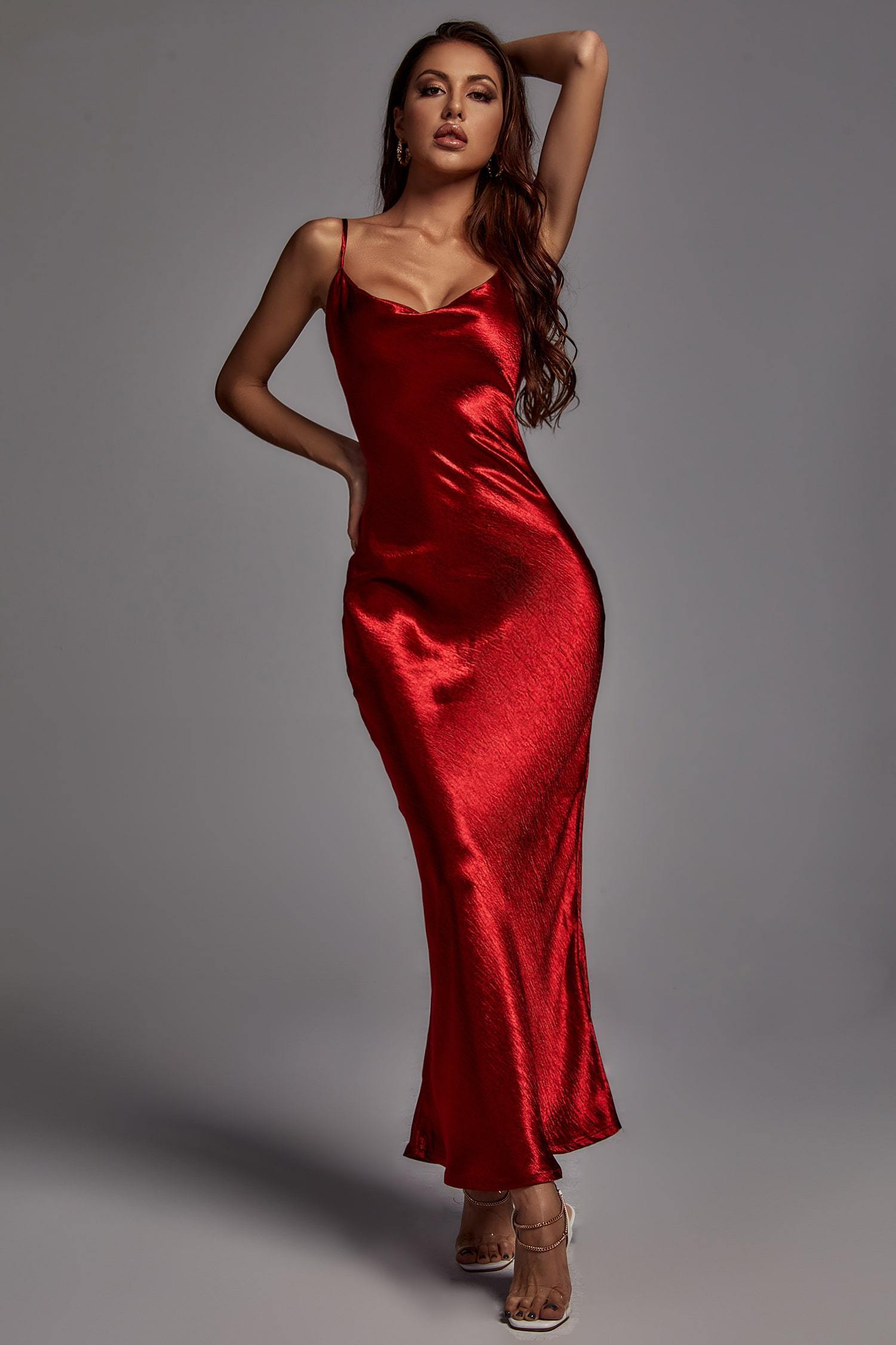 Chic Elegant Satin Diva Dress