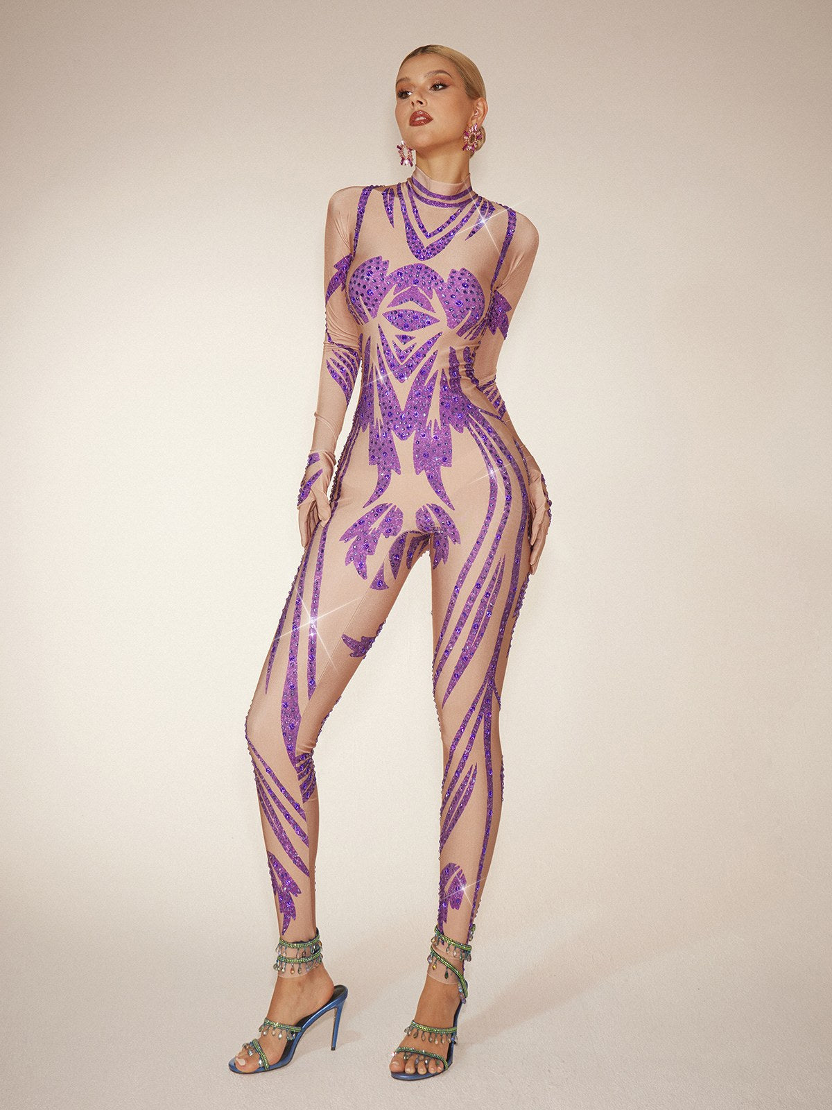 Fervidor Diamond Printed Jumpsuit