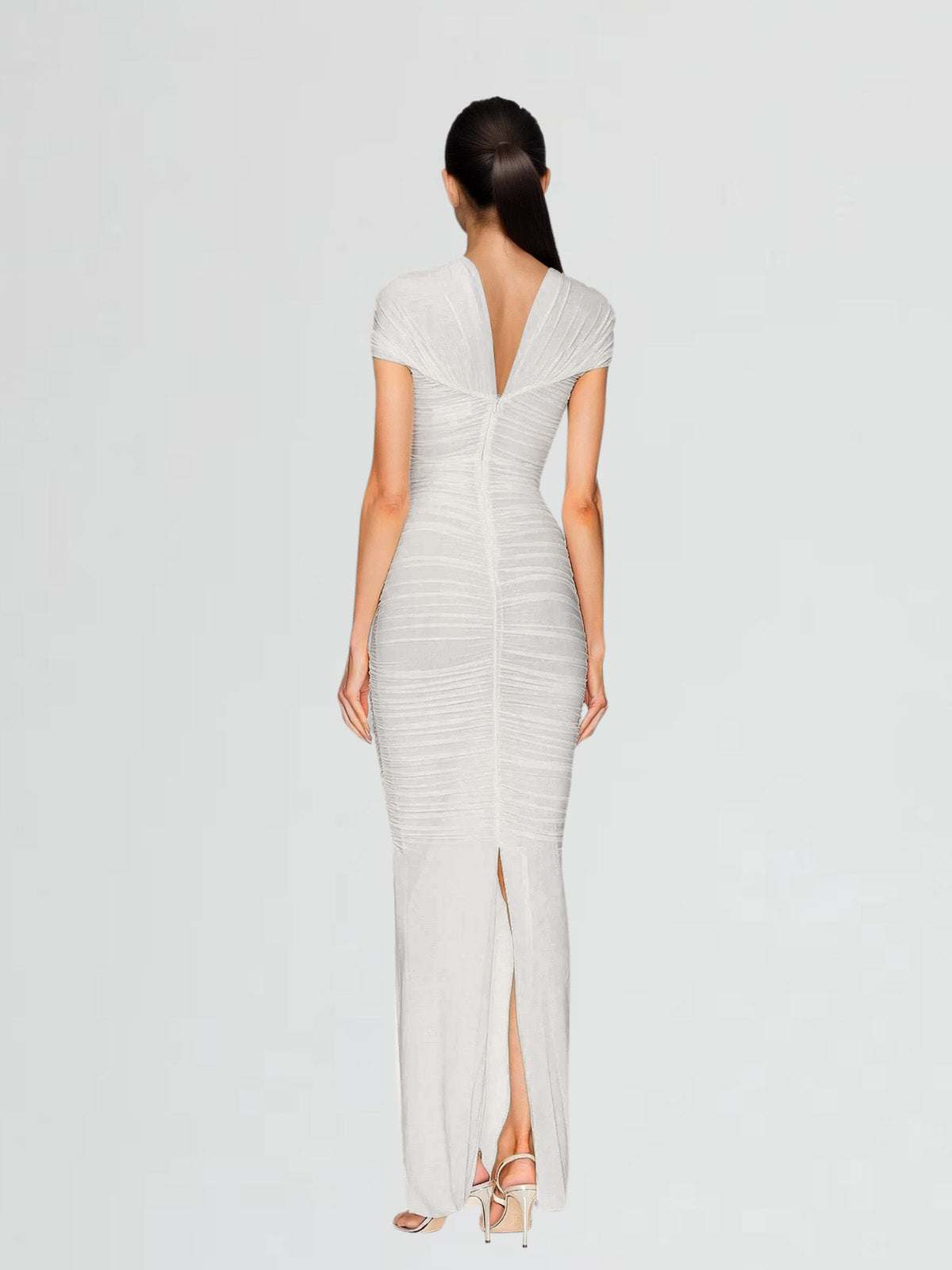 Fiorita Ruched Twisted Cutout Maxi Dress