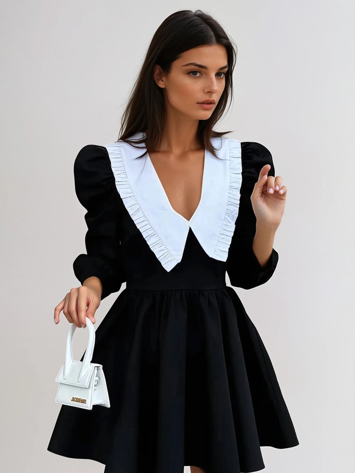 Gaussar Doll Collar Mini Dress