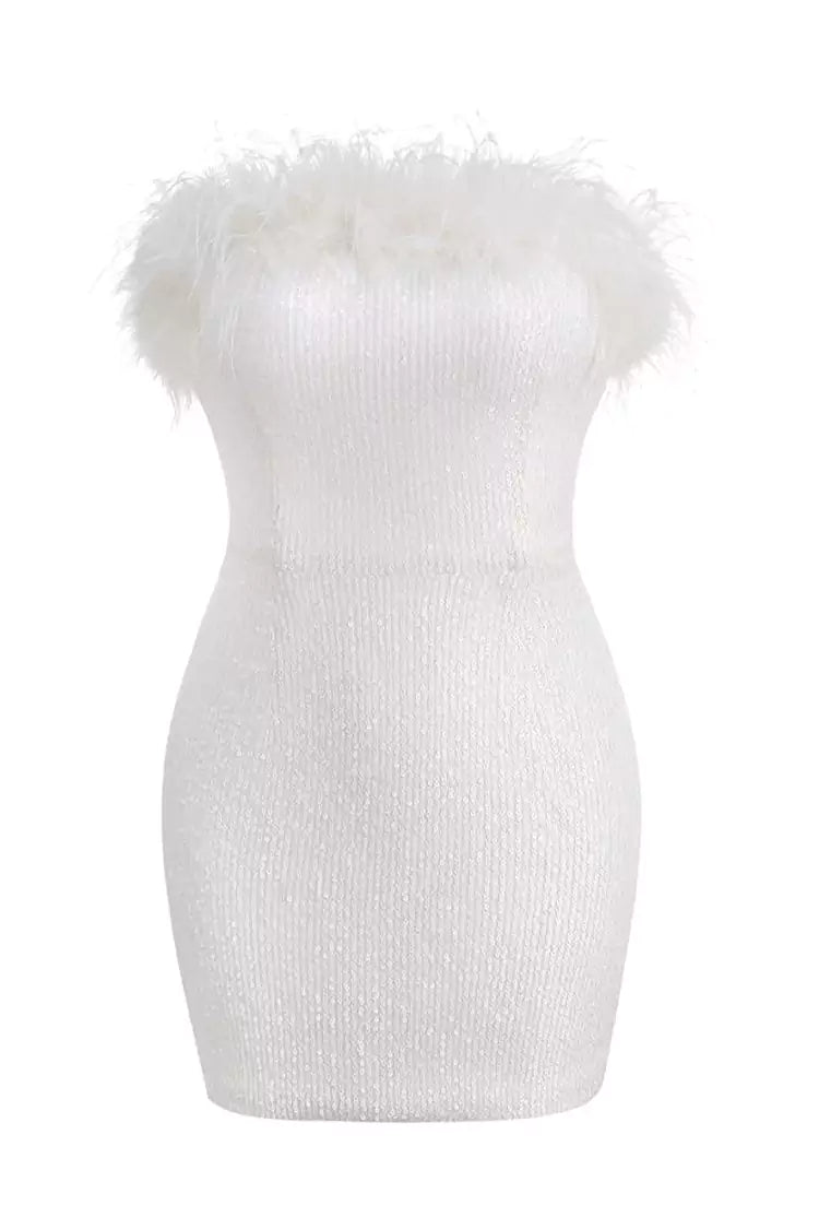 Airy Fashion Tassel Sheath Dress