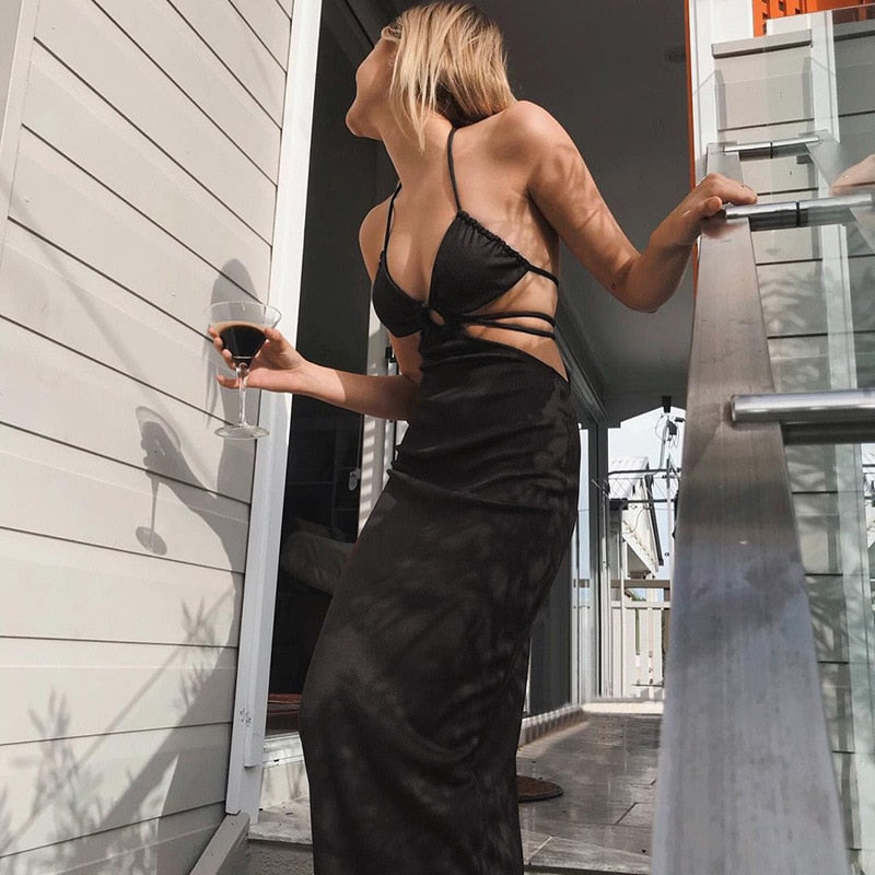 Arella Cutout Maxi Sum Dress