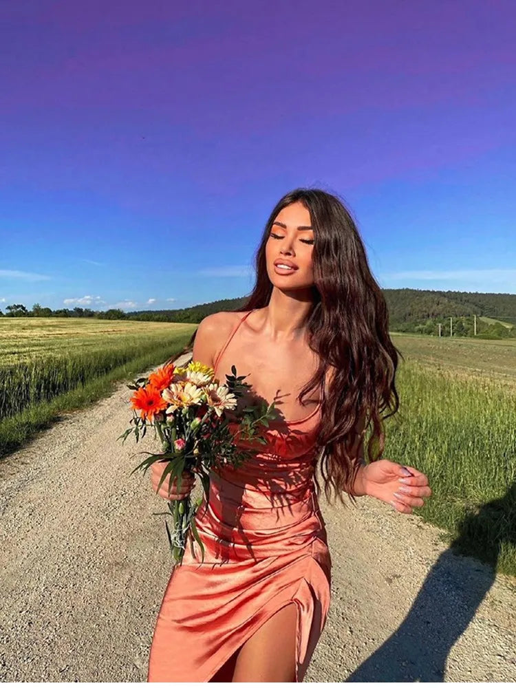 Halter Strapless Long Dress