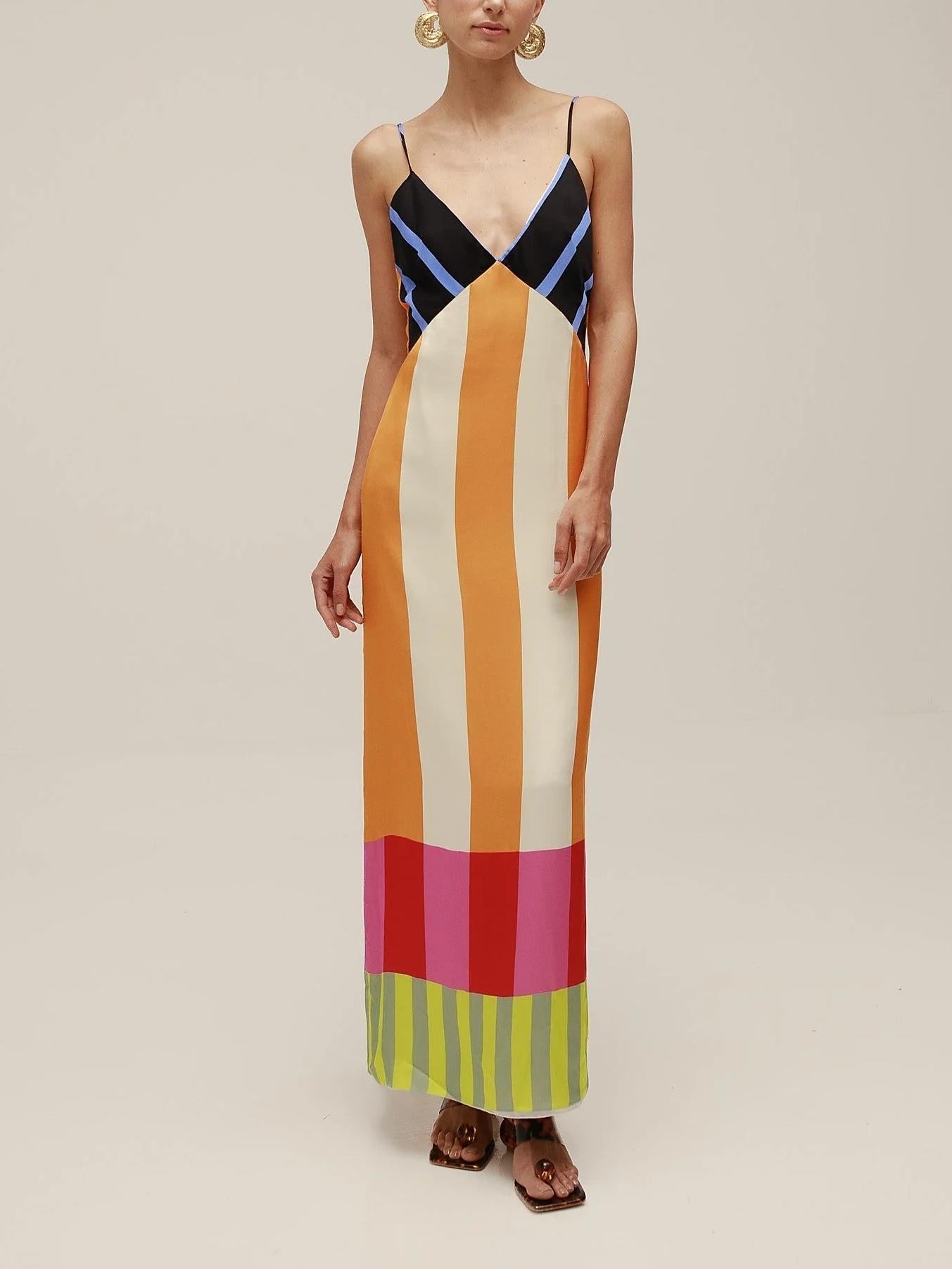 Aurora - Colorblock Maxi Dress